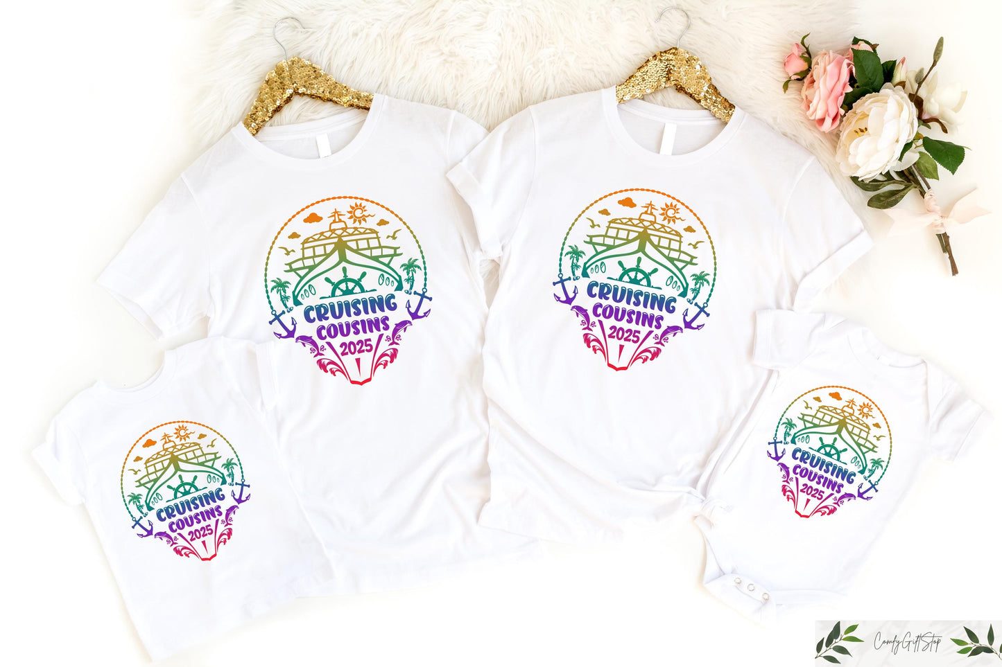 Cruising Cousins T shirt Family Cruise Crew 2025 Shirt Cruise Vacation Tee Family Matching Gift Cruise Crew Crewneck Cruise Trip Outfit Graphic Tee – Aesthetic Look · Perfect For Daily Wear