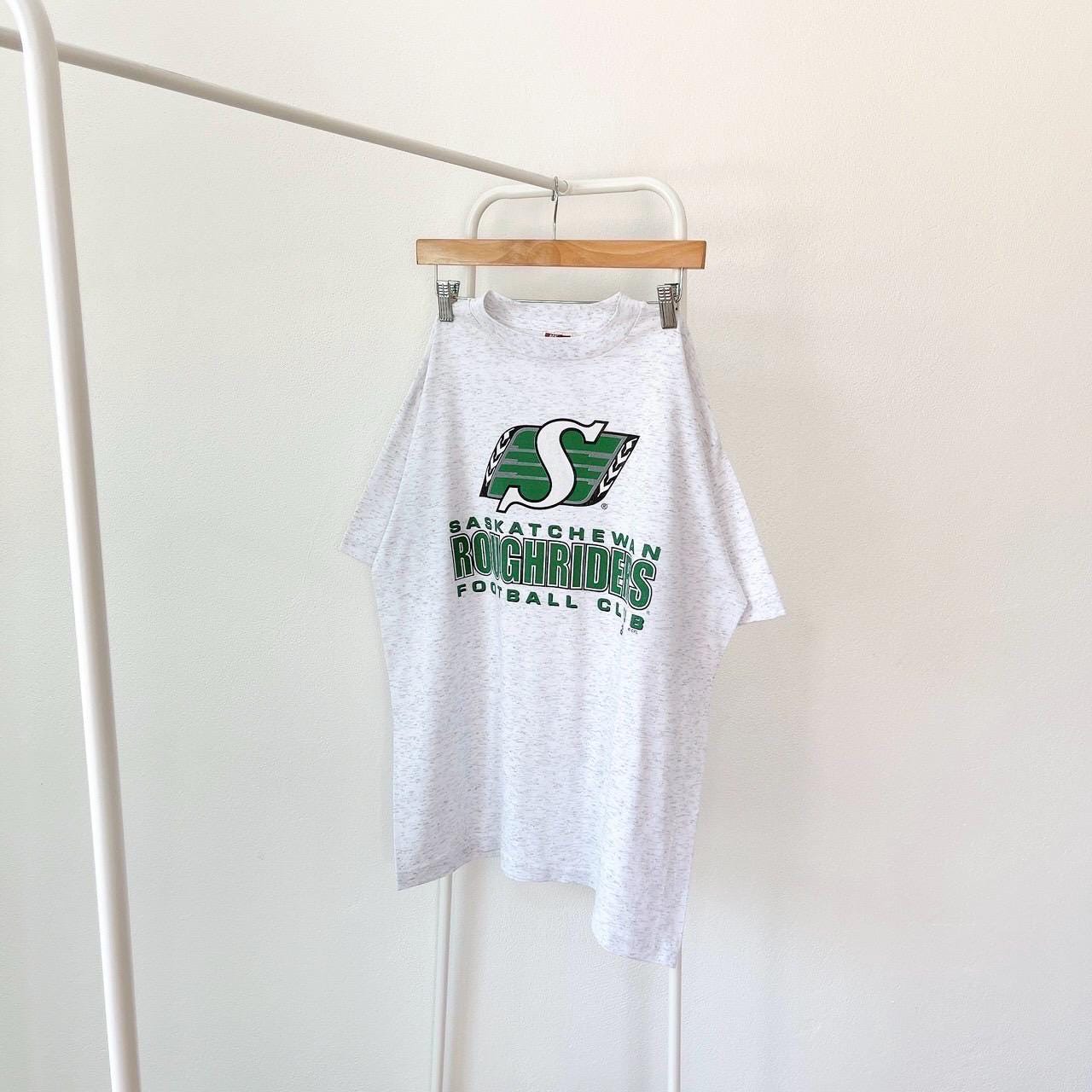 Vintage 90s Saskatchewan Roughriders CFL football vintage My favorite team gray t shirt L Graphic Tee – Feel-Good Design · Perfect For Daily Wear