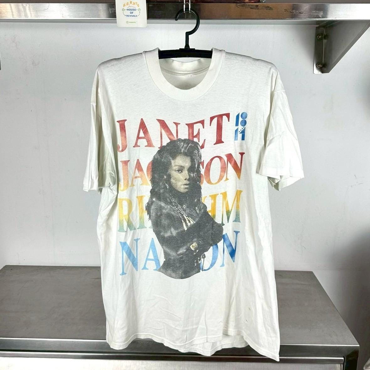 Vintage 1990 Janet Jackson Rhythm Nation Tour XL T shirt Graphic Tee – Easygoing Wear · Must-Have Style