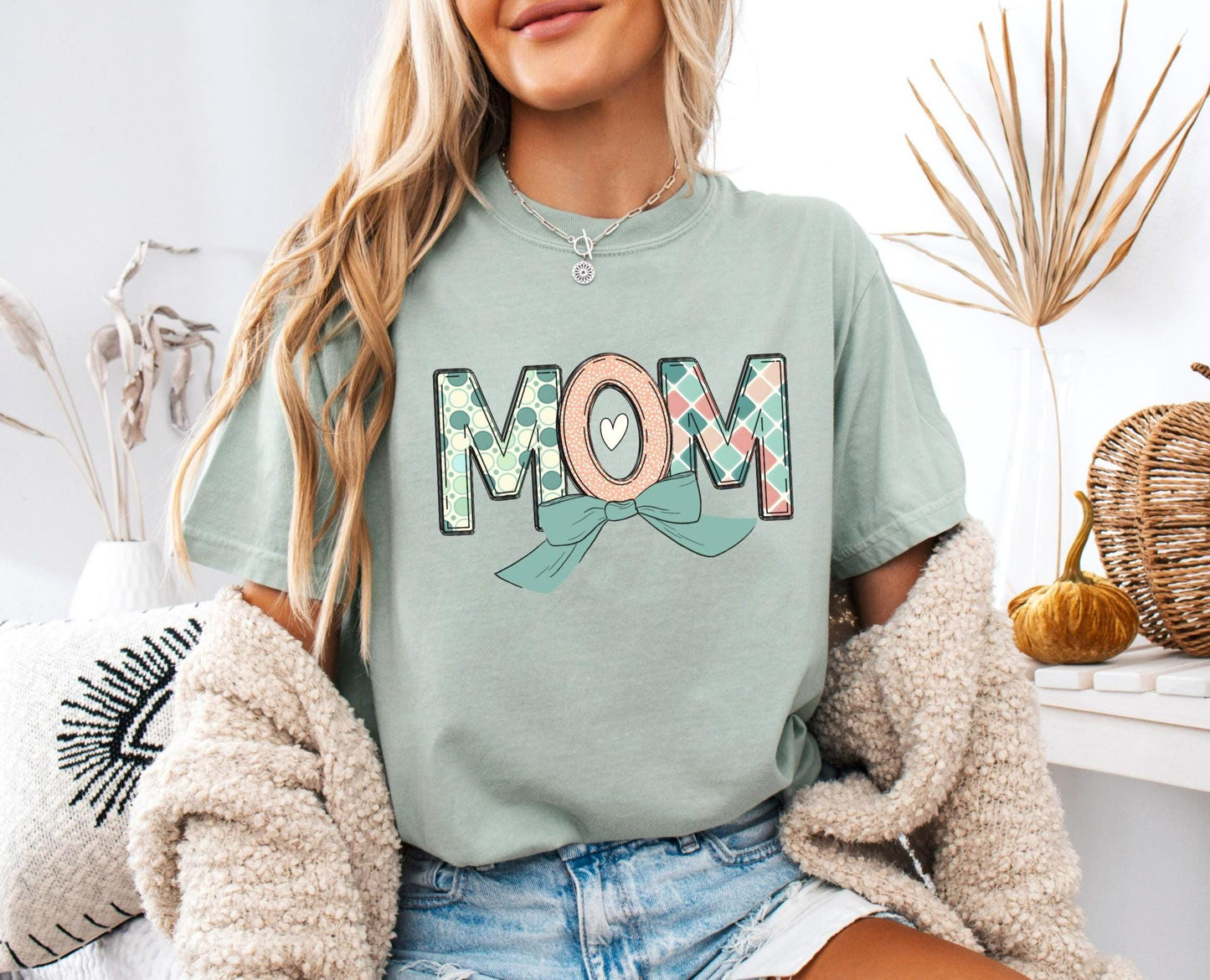 Mom Shirt Mother39s Day Gift Cute Mom Bow Shirt Coquette Mama Shirt Gift for New Mom Boho Mom Tee Graphic Tee – Cozy Vibes · Trending Graphic Apparel