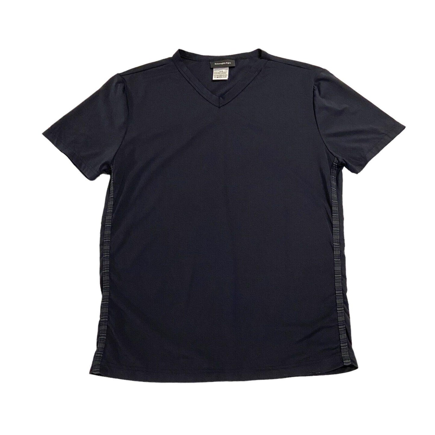 Ermenegildo Zegna Womens Tshirt Vintage VNeck Designer Dark Navy Polyamide Graphic Tee – Aesthetic Look · Top Pick For Any Outfit