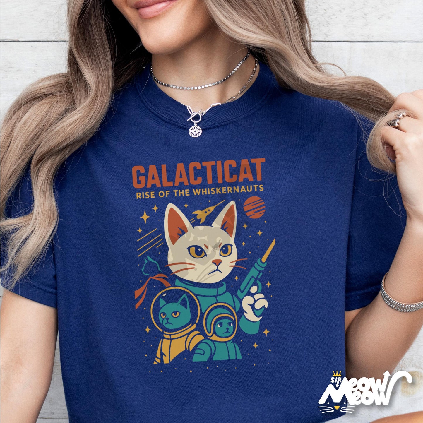 Galacticat Shirt Space Cat Graphic Tee Rise of the Whiskernauts T Shirt Funny Sci Fi Cat Lover Gift Astronaut Cat Tee Graphic Tee – Aesthetic Look · Top Pick For Any Outfit