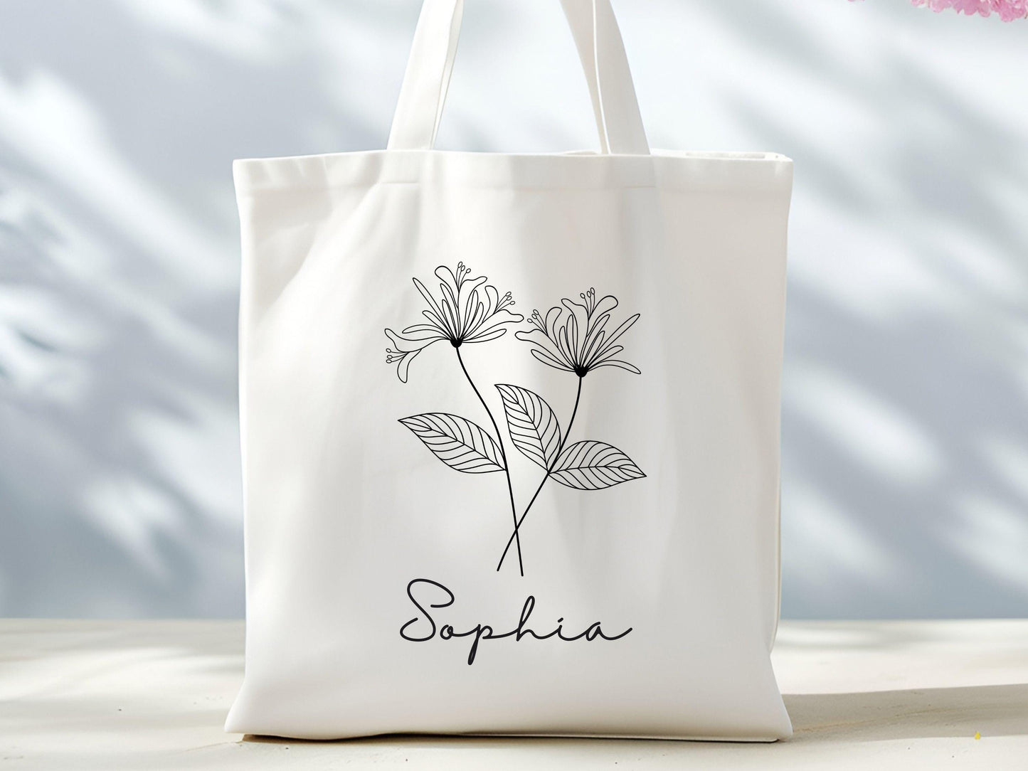 Birth Month Flower Personalized Tote Bag Bachelorette Bridesmaid gifts Birthday Gift for her Wedding Gift Gift for Mom Mothers Day Gift Tote Bag – Warm & Stylish · Trending Graphic Apparel