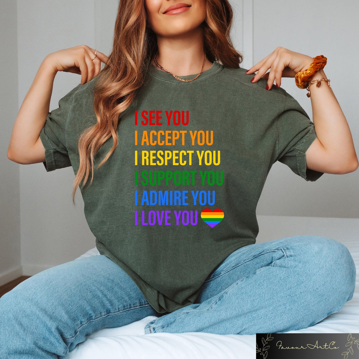 I See You I Accept You I Love You Shirt LGBTQ Rainbow T shirt Transgender Pride Sweatshirt Pride Support Gift Love Is Love Rainbow Tee Sweatshirt – Fan Favorite · Perfect For Daily Wear