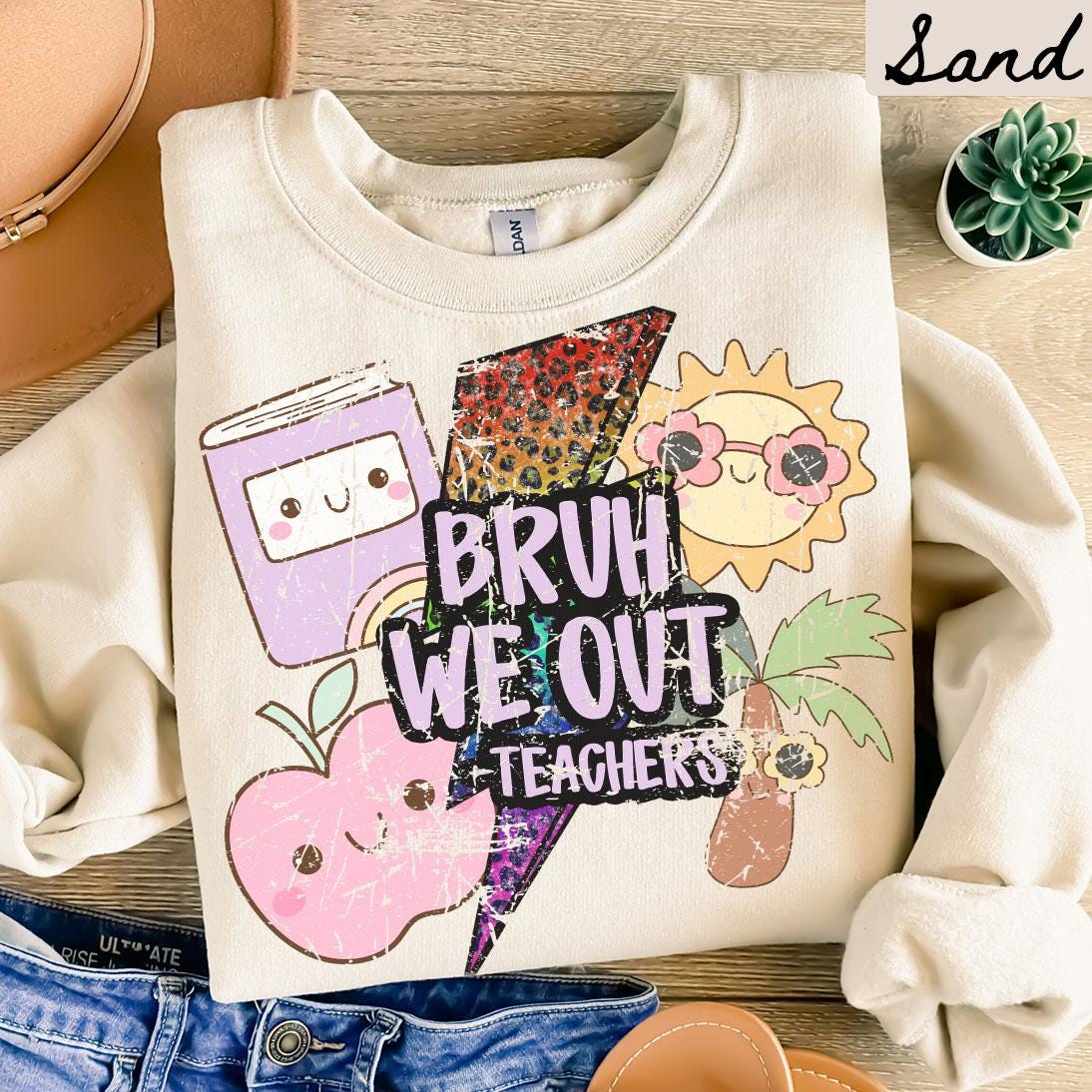 We Out Sweatshirt Last Day of School Teacher Summer Crewneck Summer Break Shirts End of School Year Sweatshirt – Soft Feel · Must-Have Style