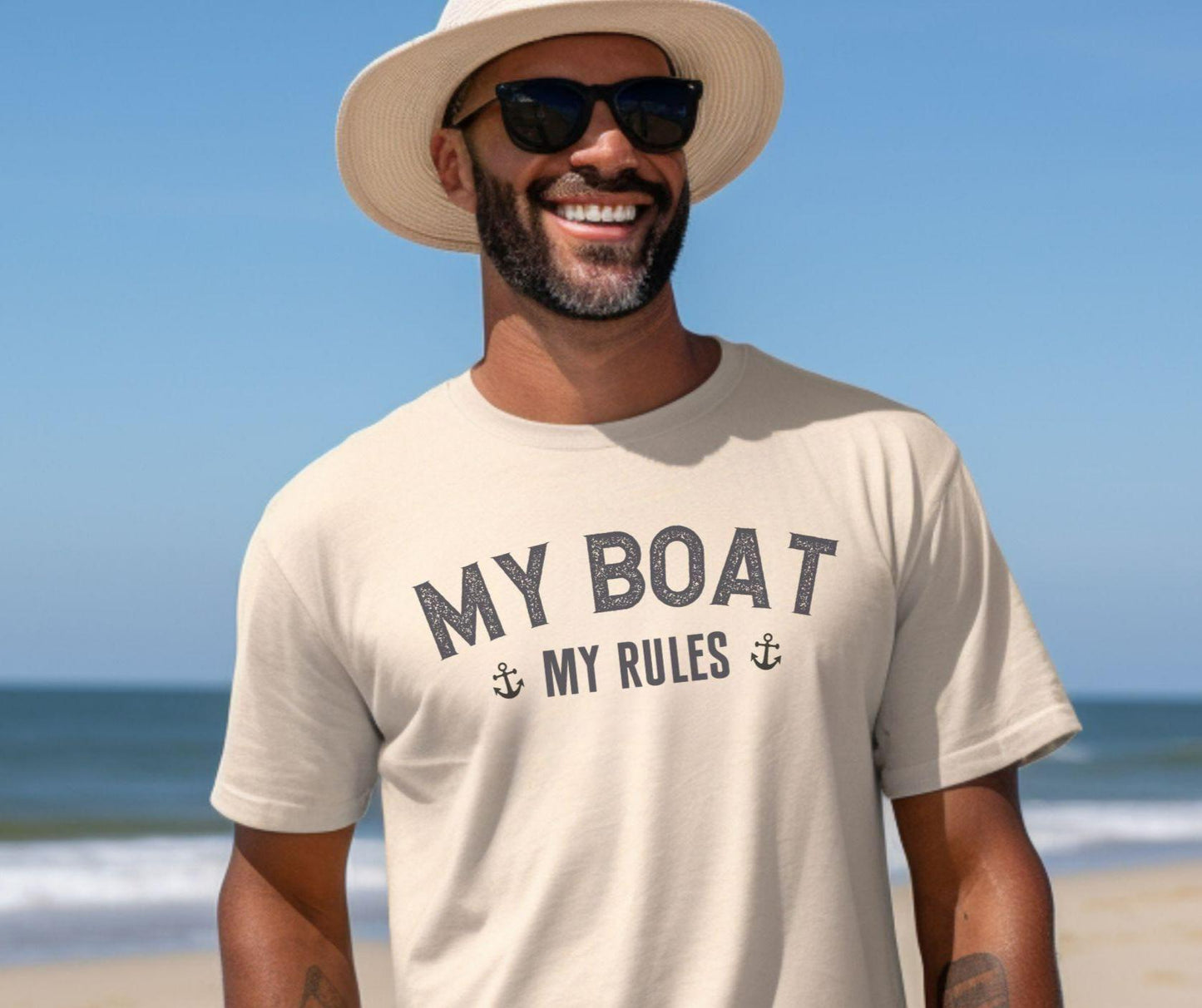 My Boat My Rules Shirt Funny Boat Captain Tee Nautical T Shirt Boating Day Shirt Lake Life Father39s Day Gift Graphic Tee – Soft Feel · Perfect For Daily Wear