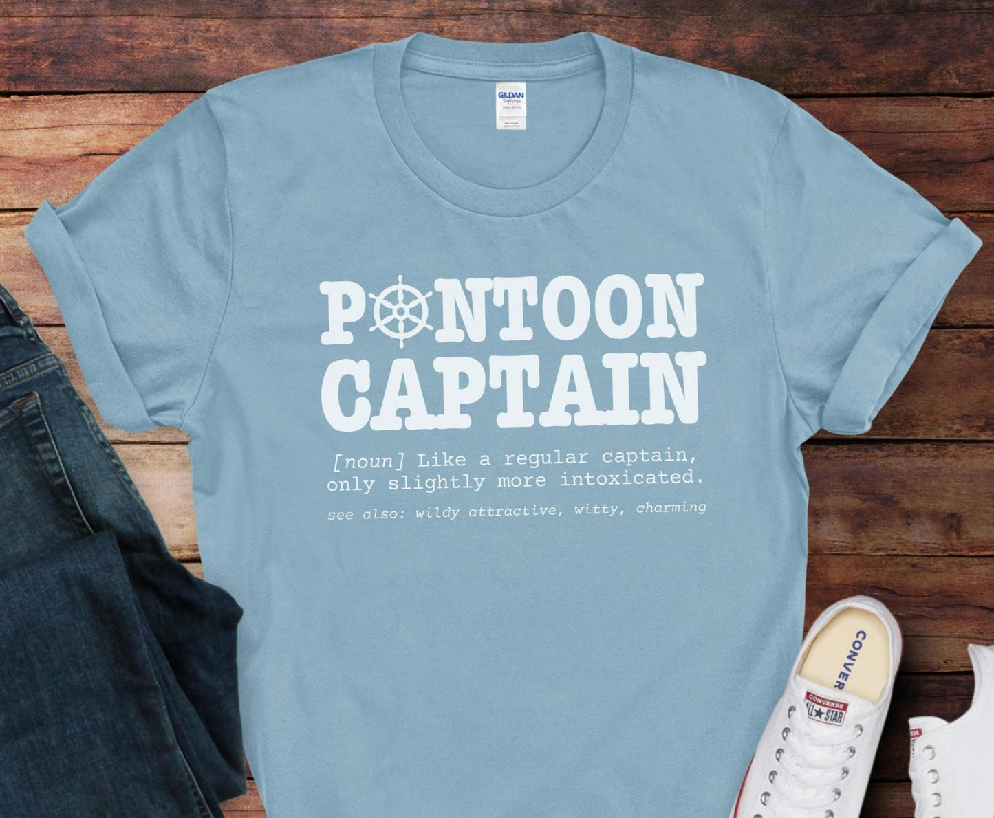 Pontoon Captain Shirt Funny Boating Definition TShirt Boat Captain Gift for Dad Father39s Day Graphic Tee – Everyday Comfort · Top Pick For Any Outfit