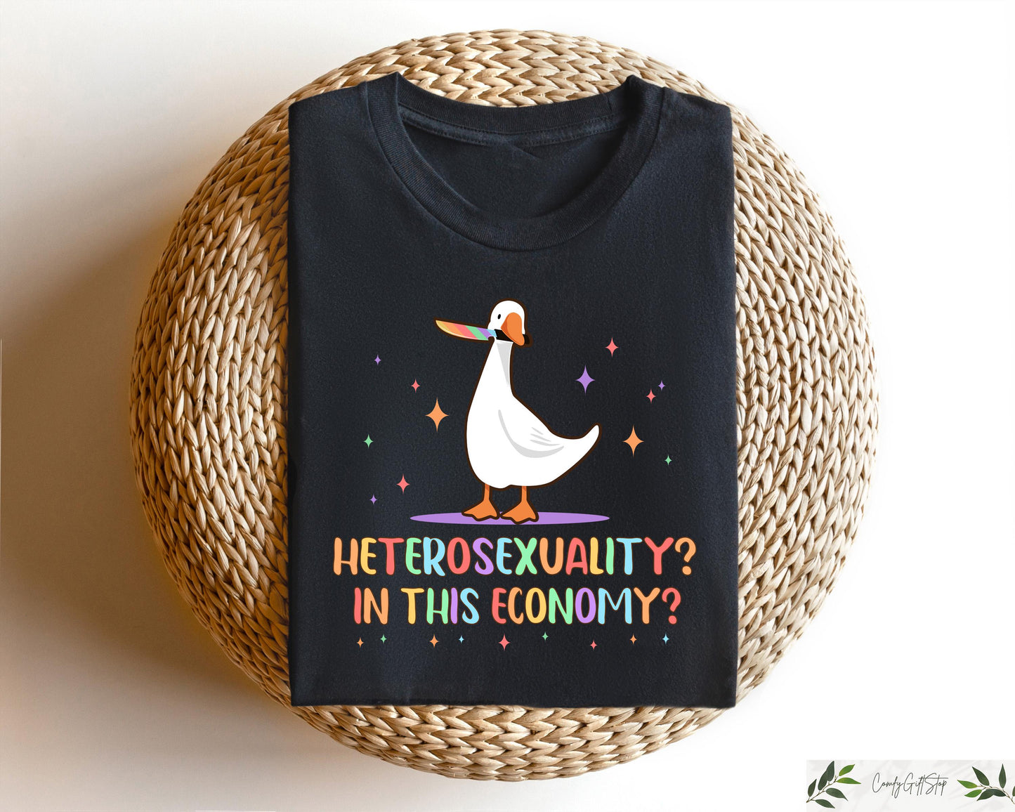 Heterosexuality In This Economy Shirt LGBTQ Pride T shirt LGBTQ Support Sweatshirt Lesbian Gift Pride Month Tee Queers Rights Crewneck Sweatshirt – Soft Feel · Great Gift For Fans