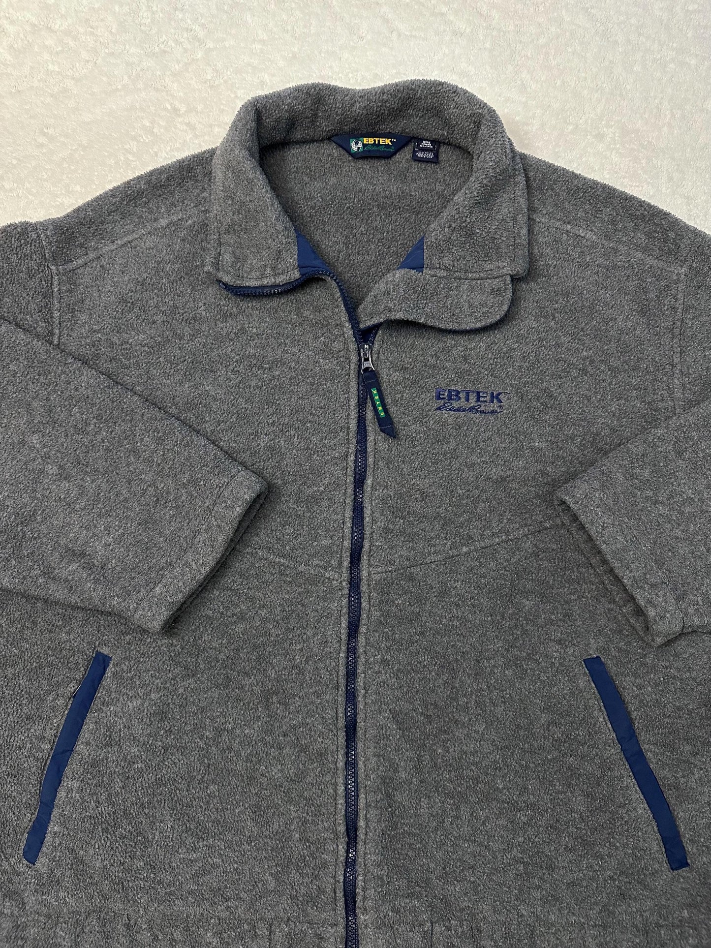 Vintage 1990s Eddie Bauer Ebtek Polartec Made In USA Zip Up Fleece Jacket XL XXL Graphic Tee – Bold Style · Top Pick For Any Outfit