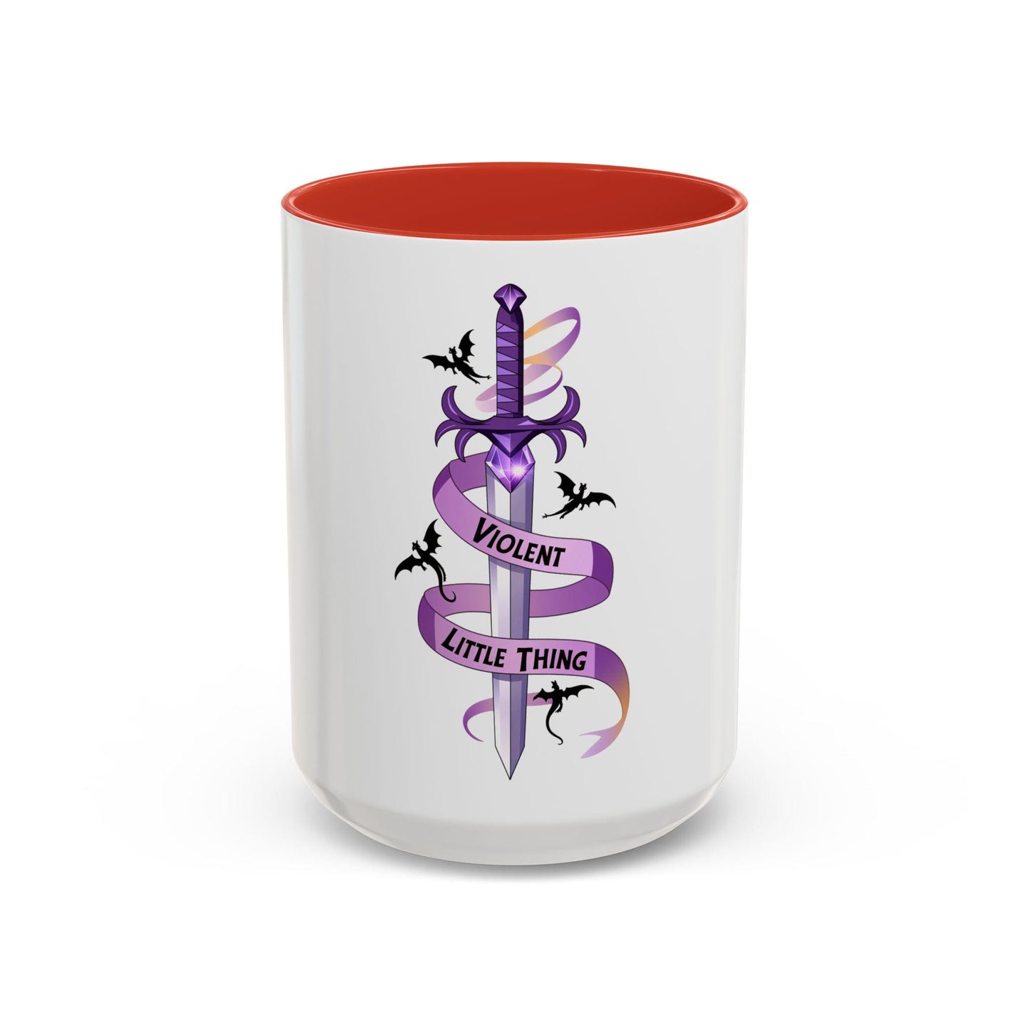 Violent Little Thing Accent Mug Funny Gift for Gamers Dragons and Sword 11oz Mug Birthday Present Dark Romance Coffee Cup Graphic Tee – Fan Favorite · Must-Have Style