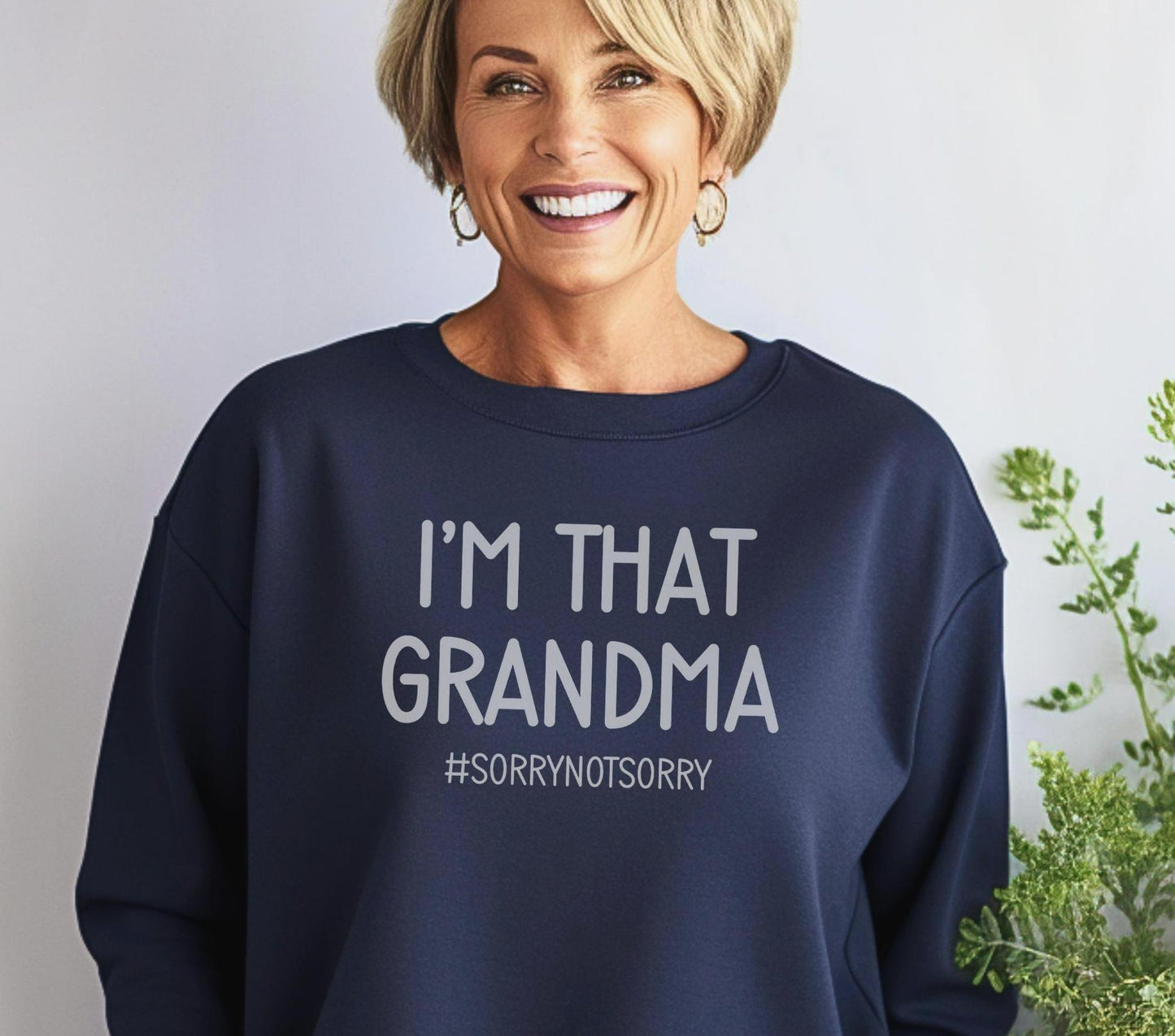 Funny Grandma Sweatshirt I39m THAT Grandma Hashtag Shirt Cool Nana Gift Crewneck for Sassy Grandmas Sweatshirt – Feel-Good Design · Perfect For Daily Wear