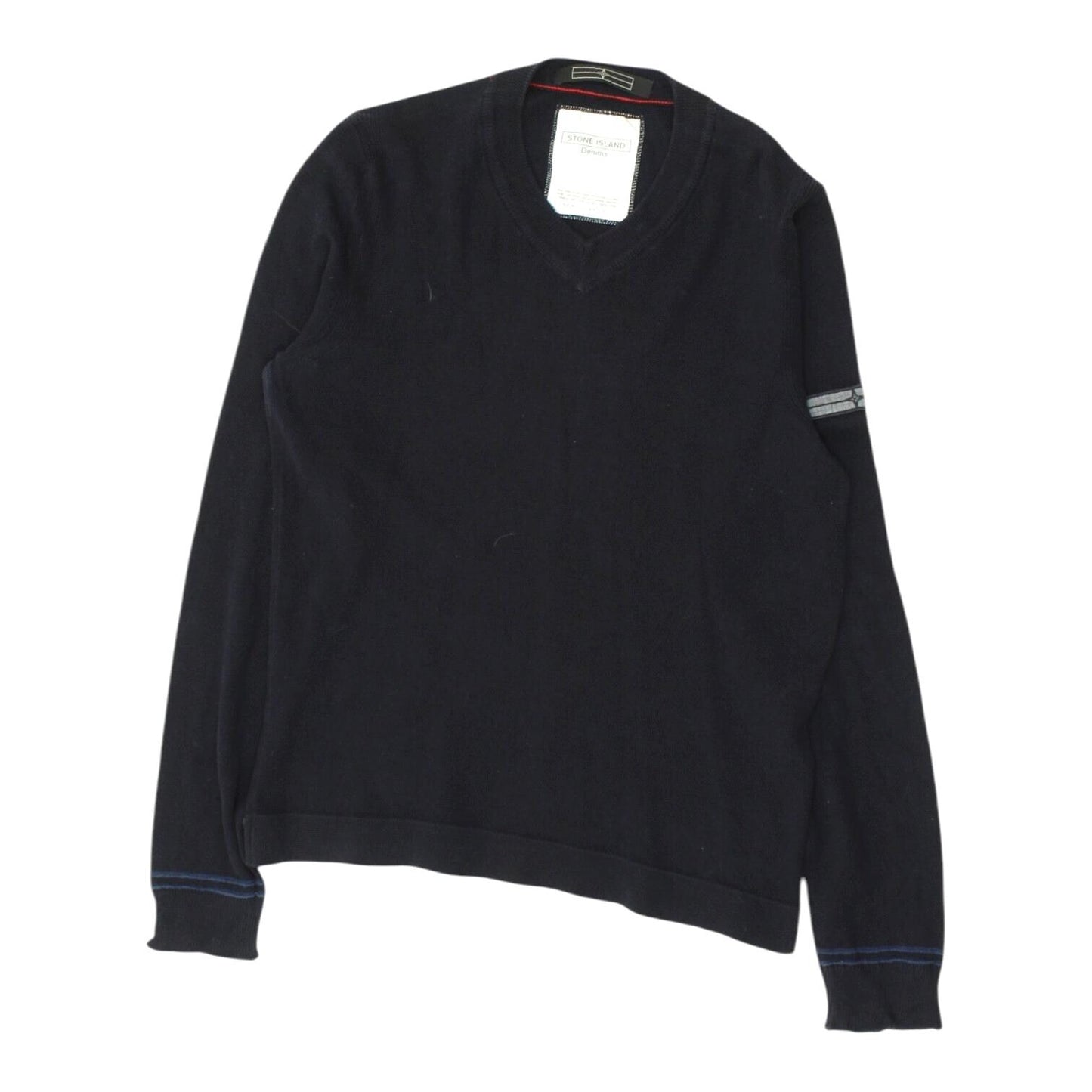 Stone Island Navy Jumper Vintage Mens High End Designer Knit VNeck Sweater Graphic Tee – Everyday Comfort · Trending Graphic Apparel