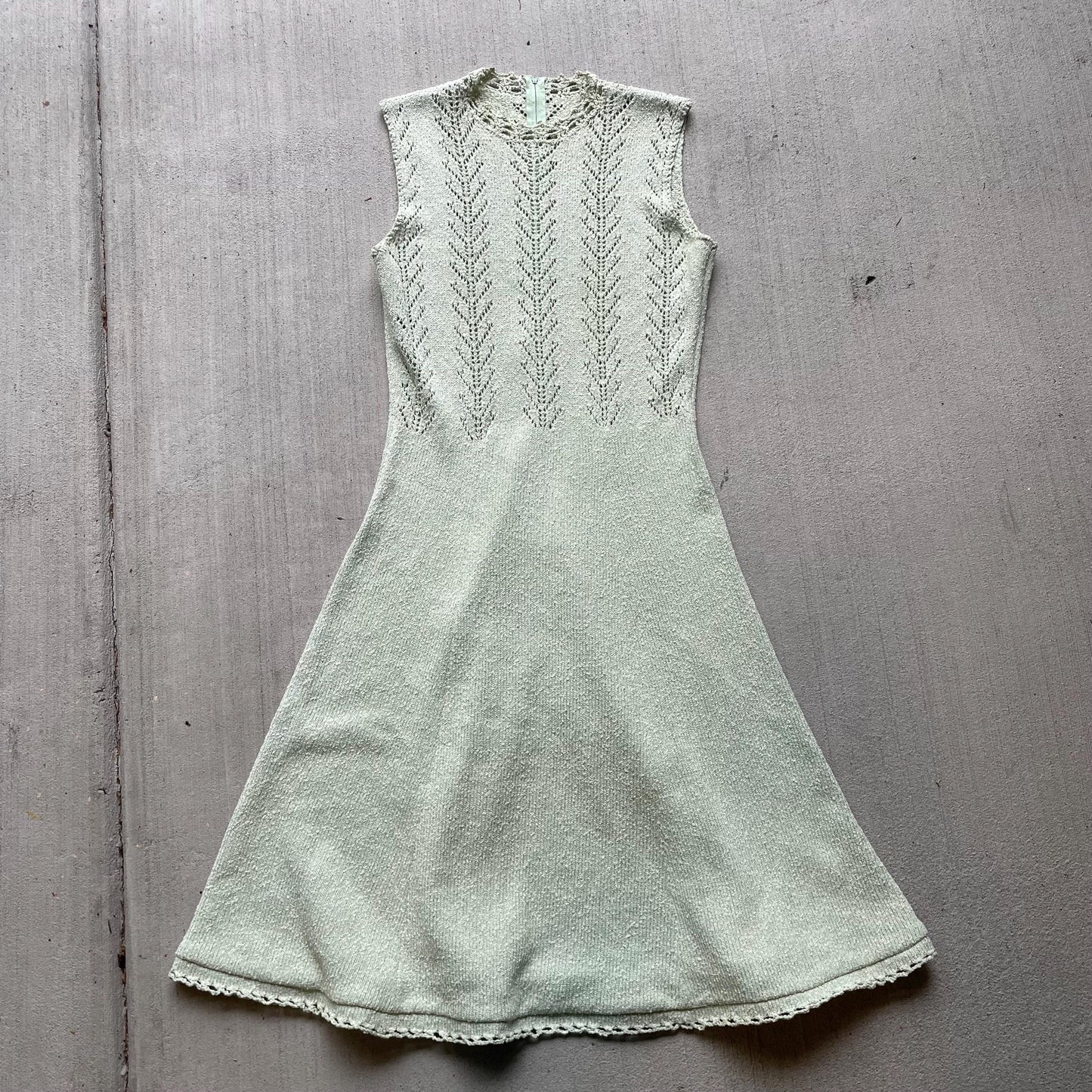 Vintage 60s 70s knit mockneck pastel green dress Graphic Tee – Premium Graphic · Perfect For Daily Wear