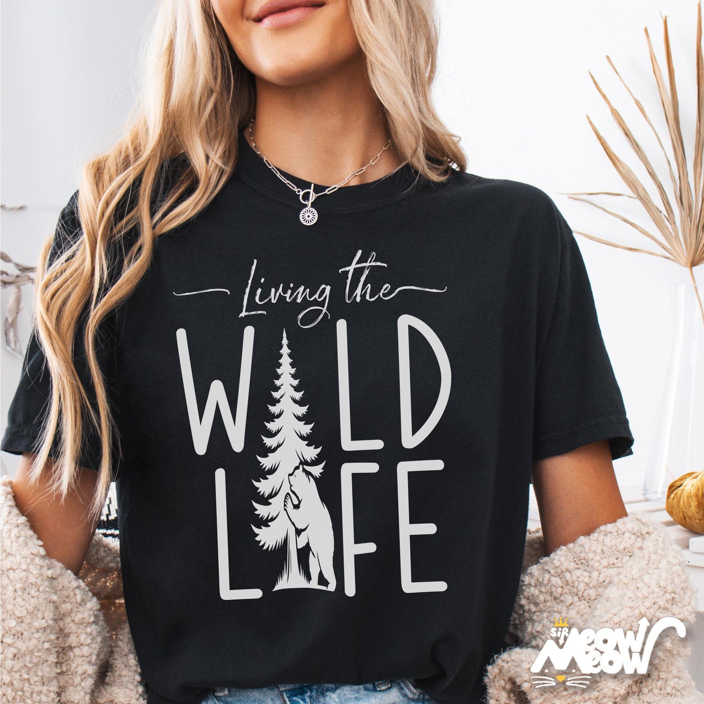 Living the Wild Life T Shirt Outdoor Adventure Bigfoot Shirt for Nature Lovers Camping Fans Graphic Tee – Easygoing Wear · Trending Graphic Apparel