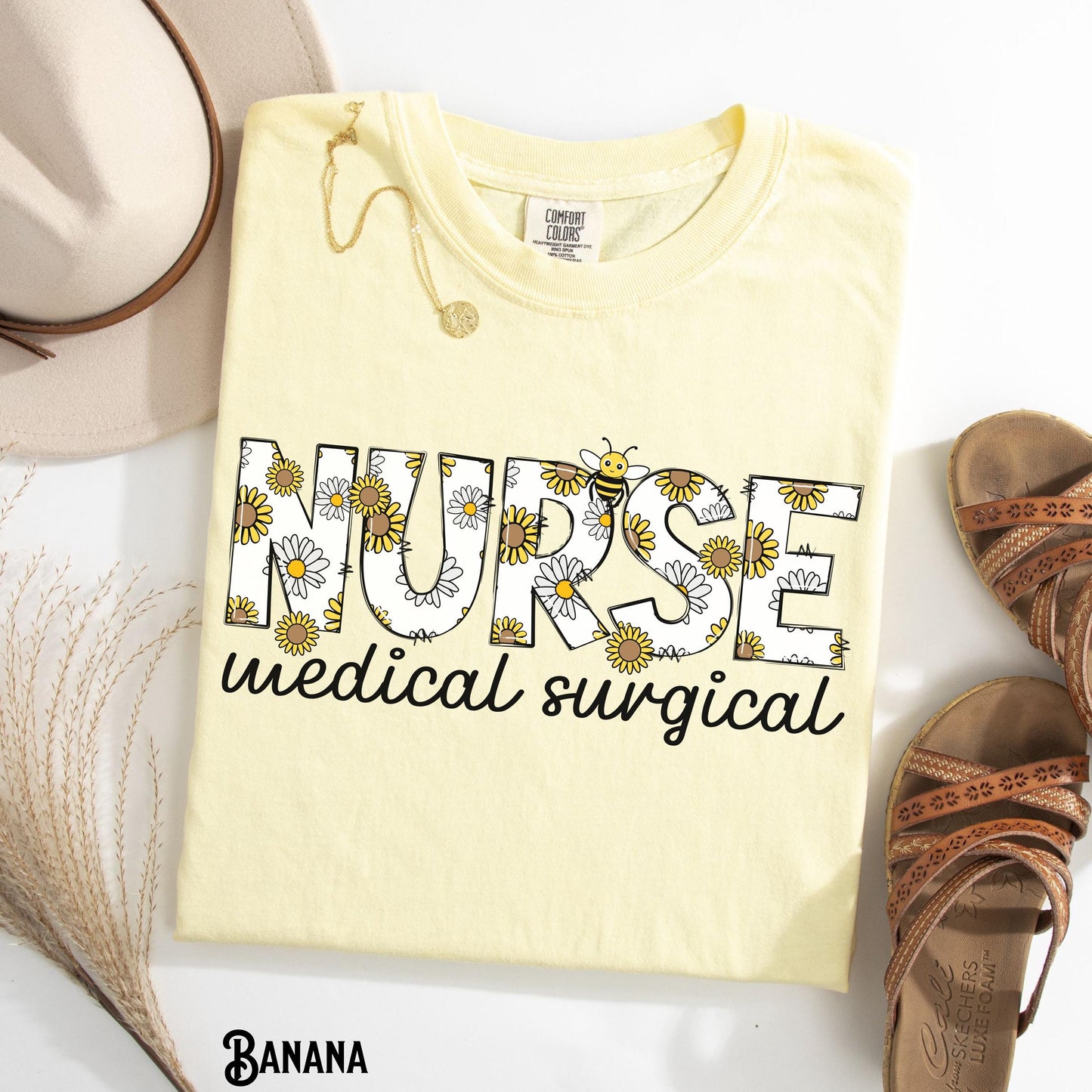 Med Surg Nurse Shirt Medical Surgical Tee Med Surg Unit T Shirt RN NP Nursing Sunflower Floral Surgery MedSurg Gift Graphic Tee – Cozy Vibes · Top Pick For Any Outfit