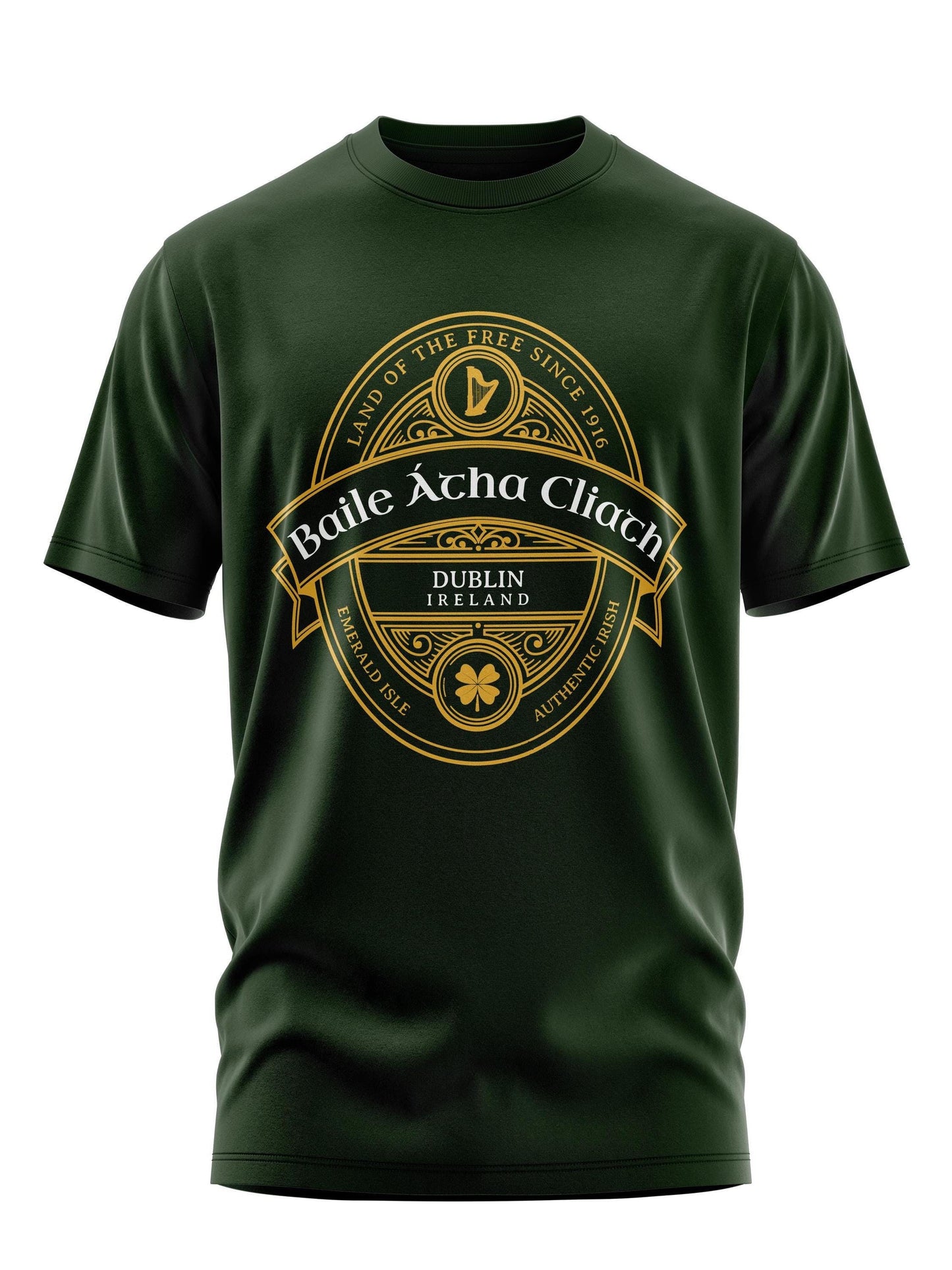 Baile tha Cliath Dublin In Irish T Shirt Dublin Ireland Heritage Shirt Celtic Irish Pub Tee Emerald Isle Gift Vintage Gaelic Design Graphic Tee – Fan Favorite · Perfect For Daily Wear