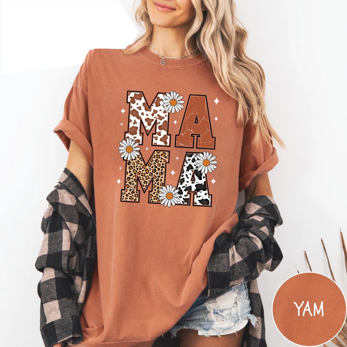 Retro Mama Shirt Animal Leopard Mom Tee Floral Daisy Mother Life Shirt Unique Mothers Day Gift Tee for New Mom In My Mom Era Graphic T Shirt Graphic Tee – Warm & Stylish · Must-Have Style