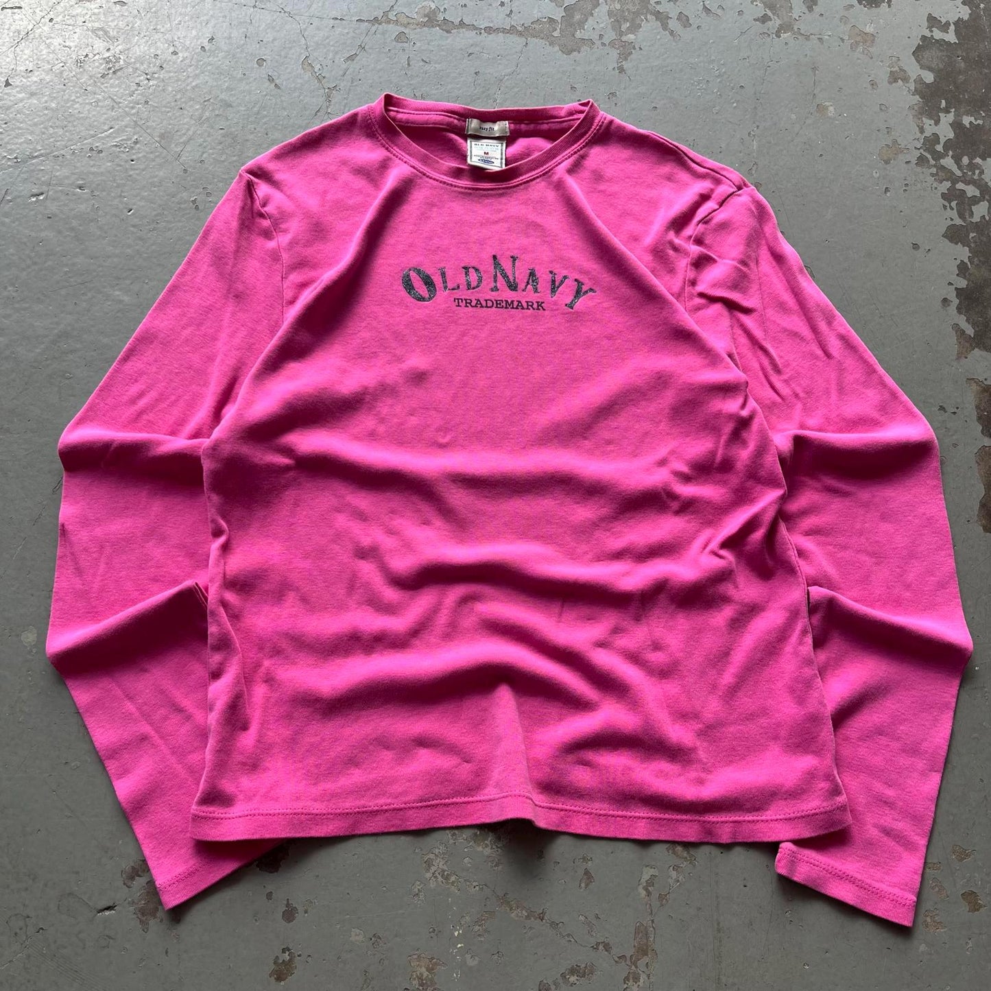 Vintage Y2K Pink Old Navy Glitter Grunge Stretchy Shirt Graphic Tee – Fan Favorite · Must-Have Style