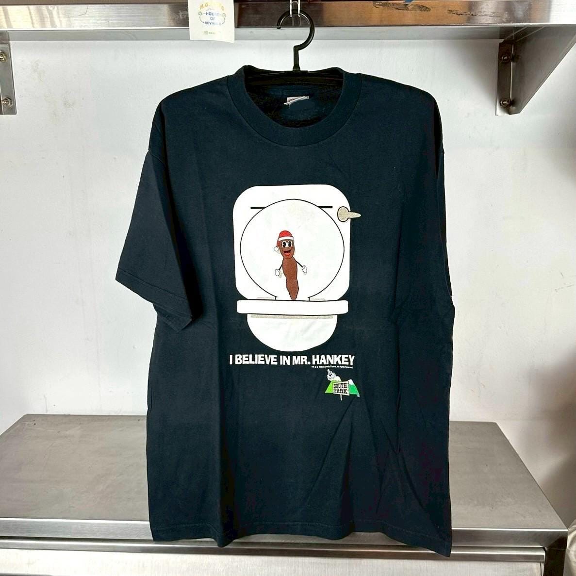Vintage 1998 I Believe in Mr Hankey South Park TV Show Promo T Shirt Vintage Cartoon Tshirt Vintage South Park Tshirt Graphic Tee – Soft Feel · Must-Have Style