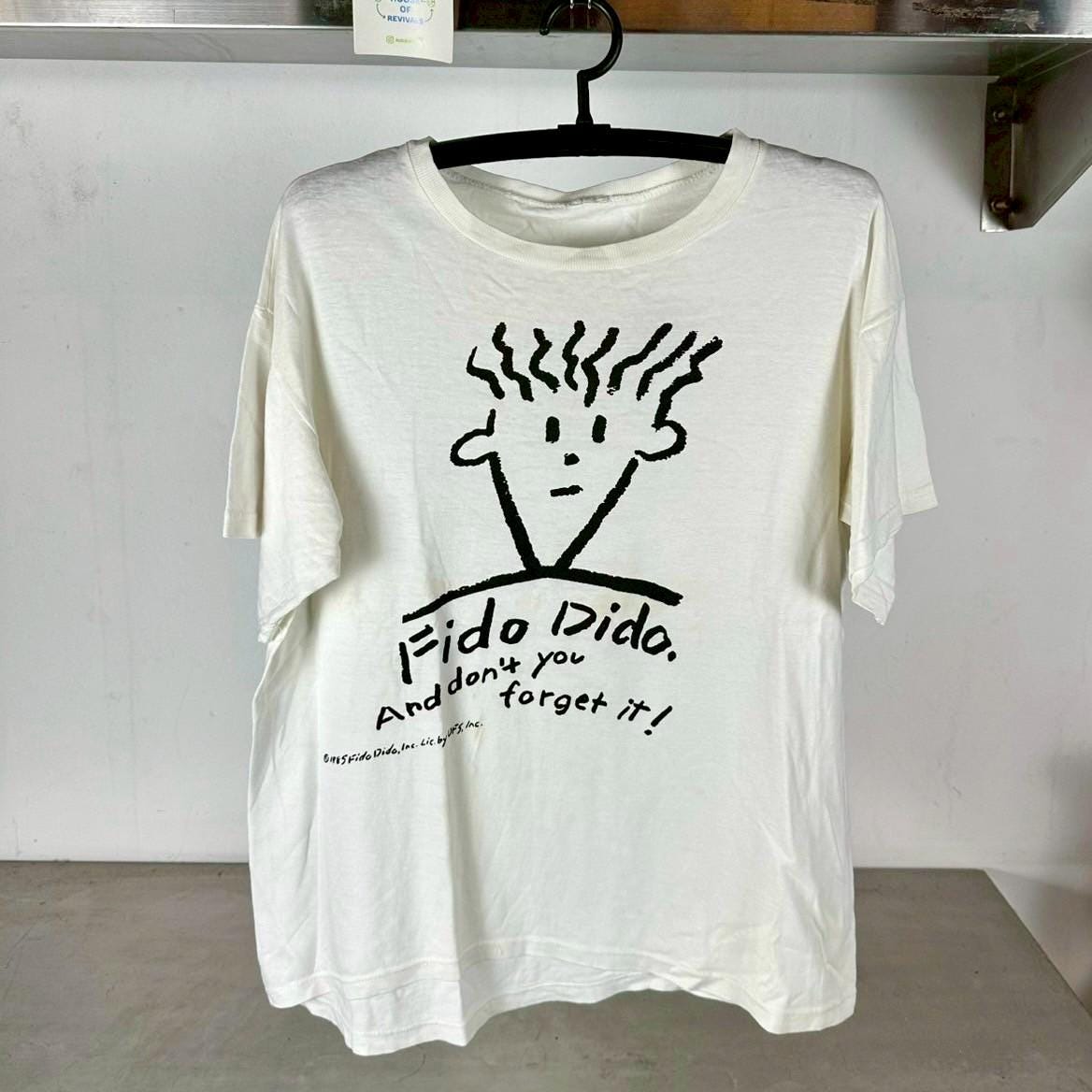 Vintage 1985 Fido Dido Cartoon Character Artwork Large T Shirt Vintage Cartoon Tshirt Cute Tshirt Vintage Fido Dido Tshirt Art Tshirt Graphic Tee – Aesthetic Look · Great Gift For Fans