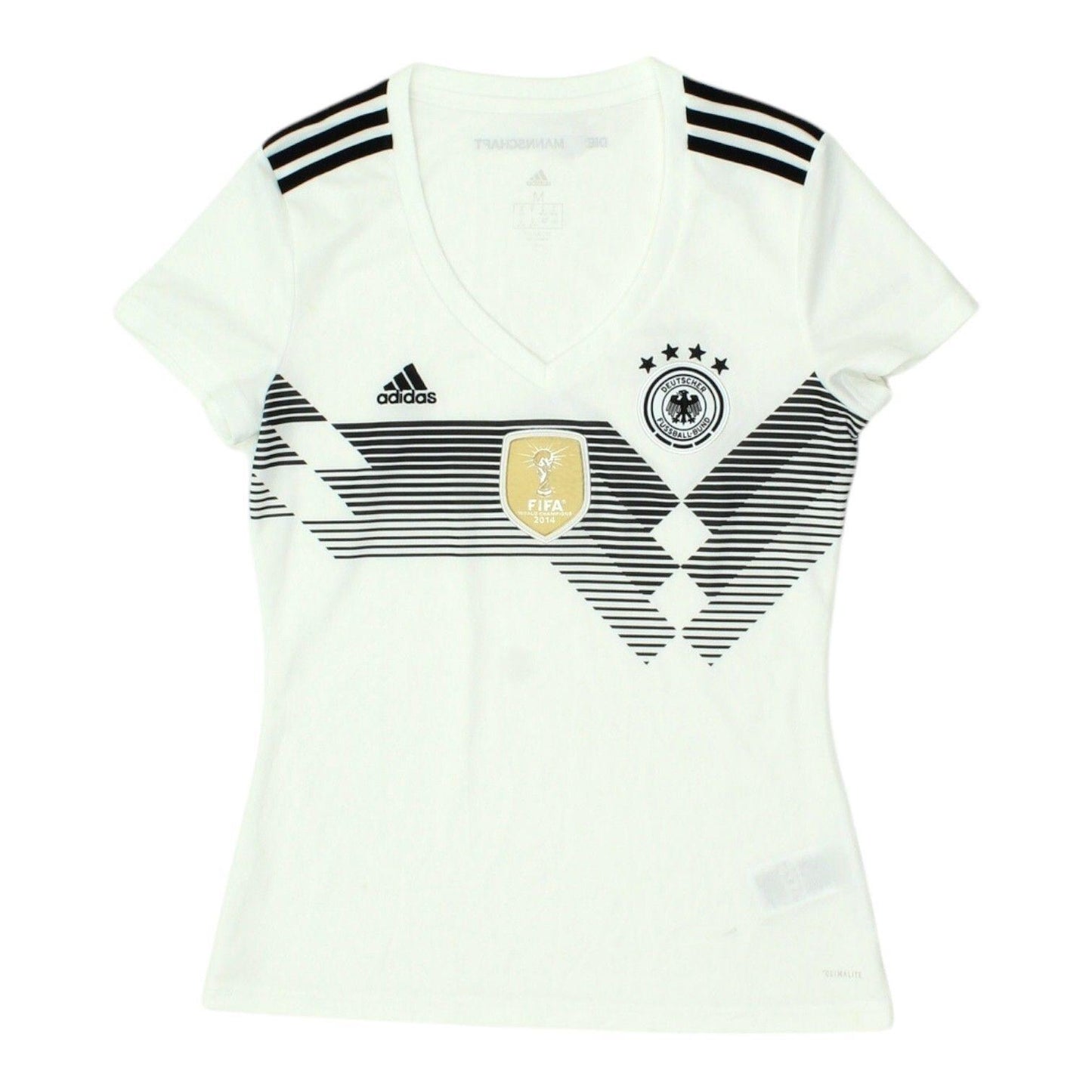 DFB Womens White Top Adidas Football Jersey Sportswear Athletic Shirt Jersey – Everyday Comfort · Great Gift For Fans