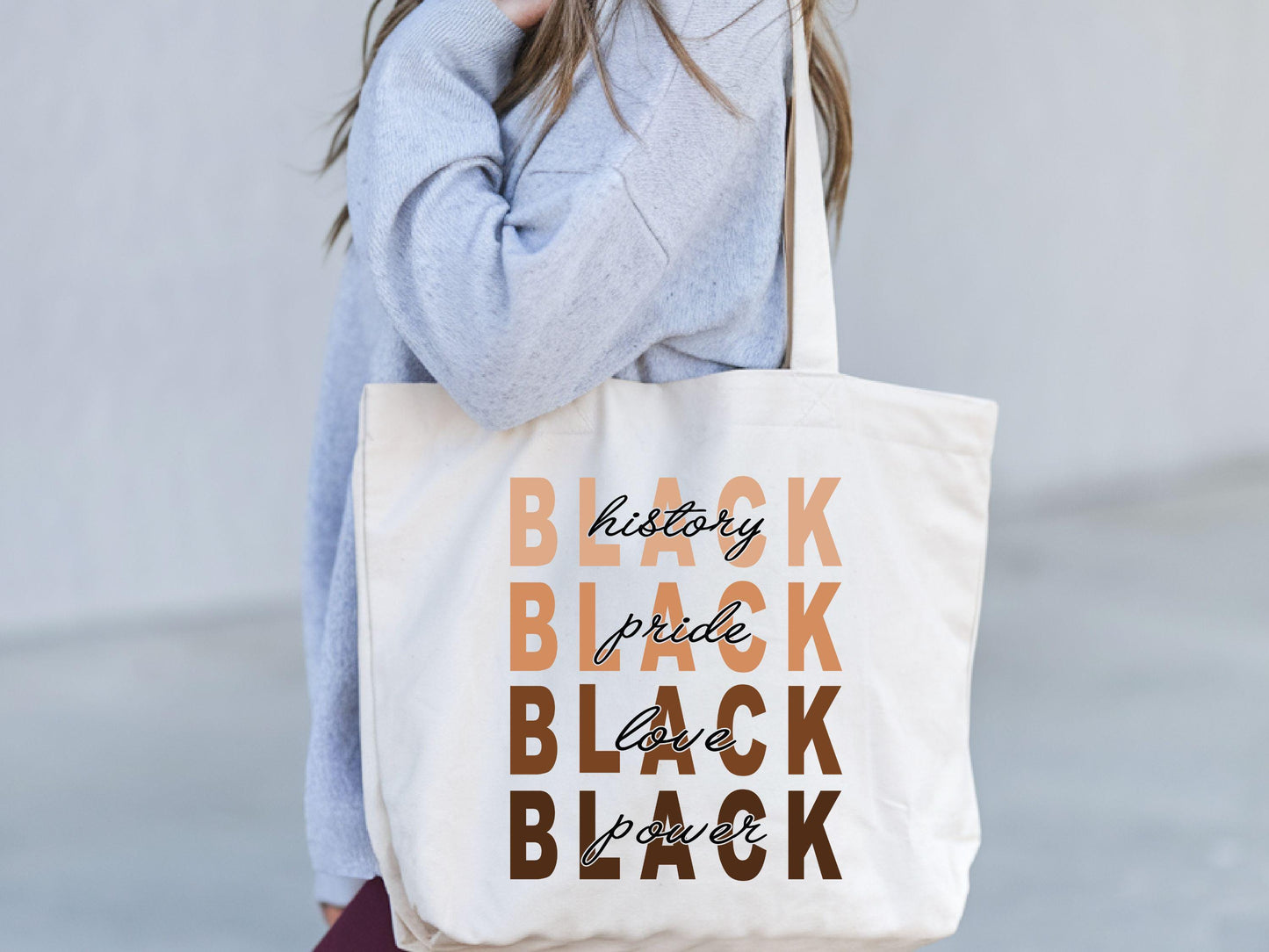 I Am Black History Tote Bag Empowering Black History Month bag Empowered Women Bag African American Heritage Afro Tote Women Rights bag Tote Bag – Soft Feel · Trending Graphic Apparel