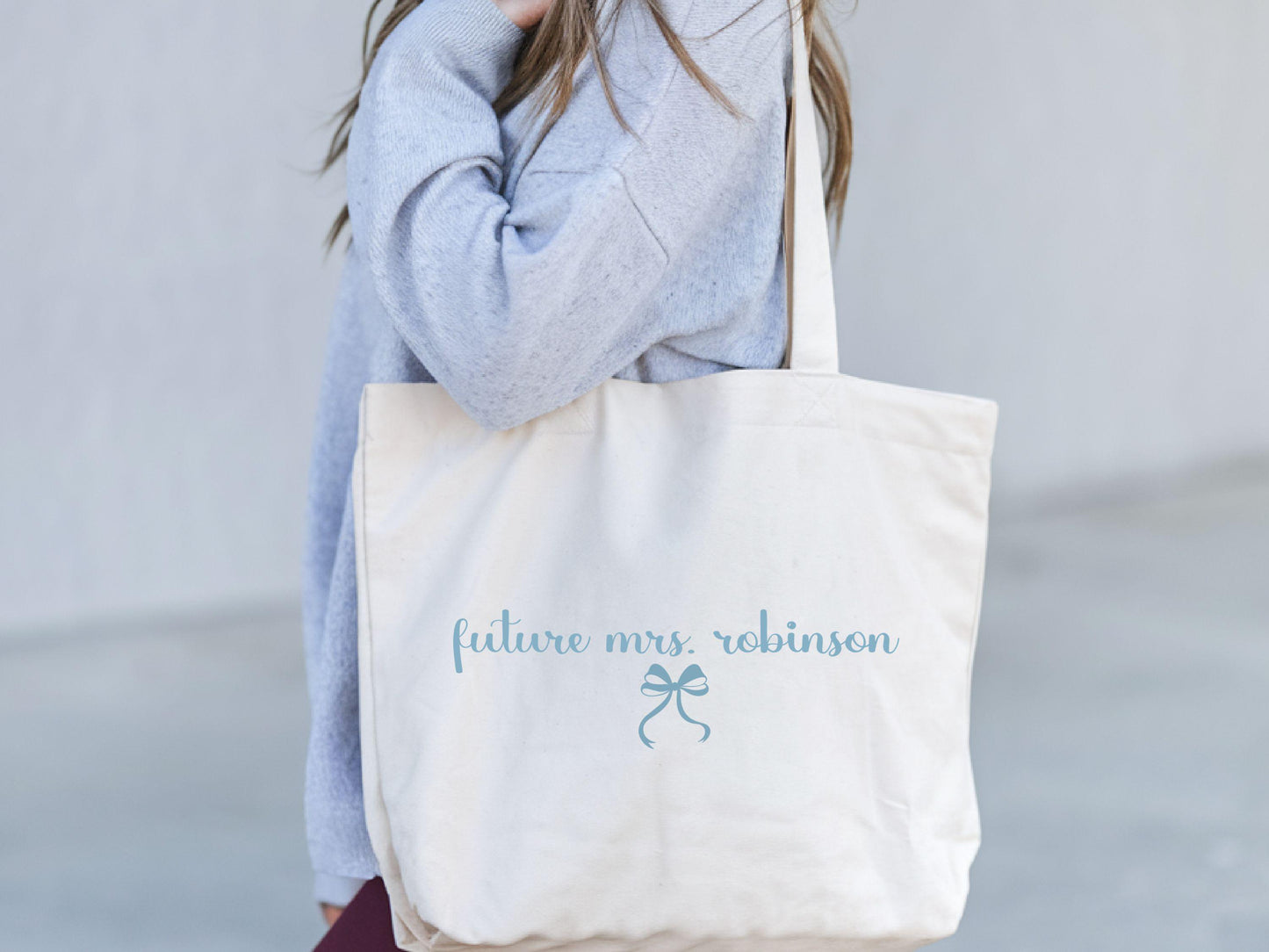 Future Mrs Tote Bag Coquette Bachelorette Party Custom Future Mrs Bag Engagement Gift Custom Fiance Gift Bridal Totes Bride Bags Tote Bag – Fan Favorite · Perfect For Daily Wear