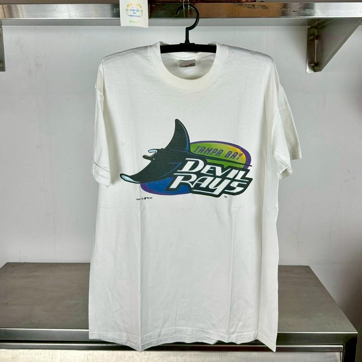 Vintage 1995 Tampa Bay Devil Rays Baseball MLB XL T shirt Vintage Sports Tshirts MLB Tshirts Tampa Bay Devil Rays Tshirts Graphic Tee – Aesthetic Look · Great Gift For Fans