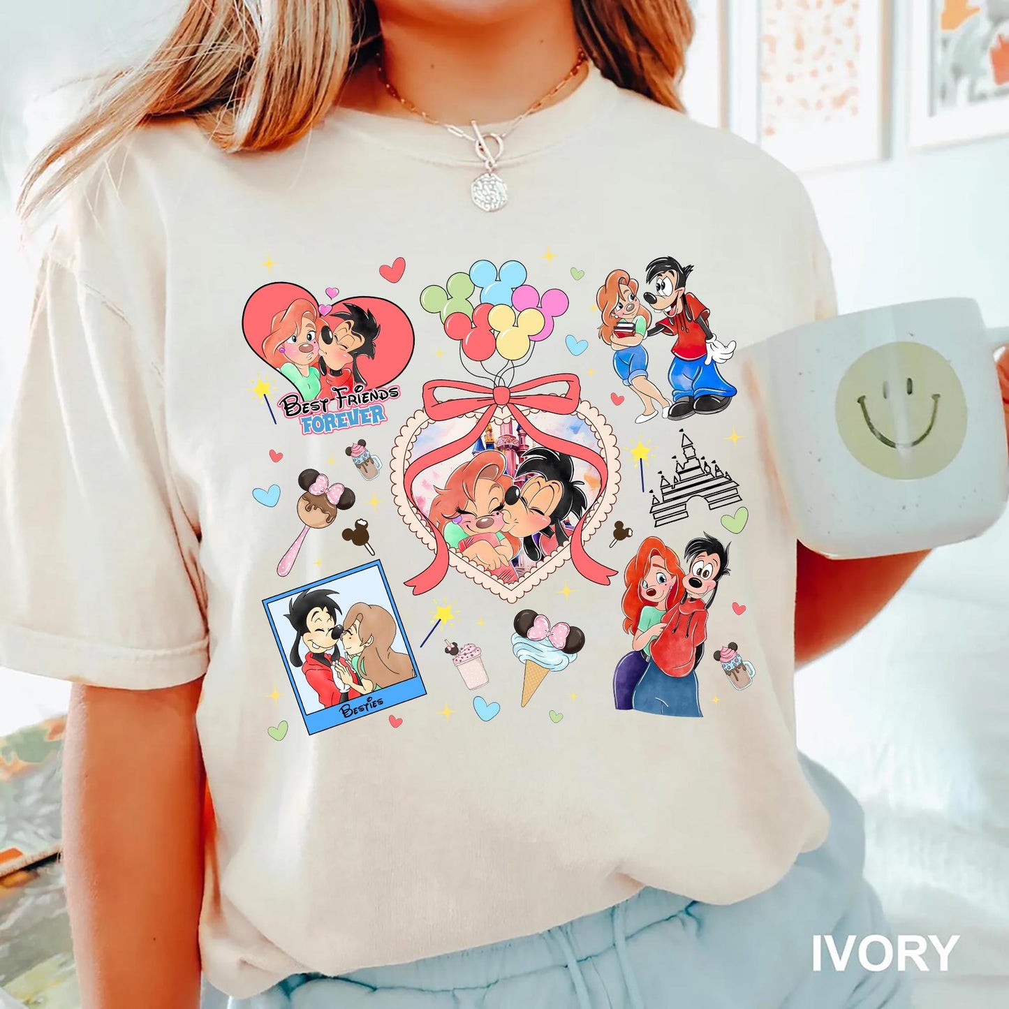 Coquette Roxanne And Max Shirt Goofy Movie Tee Disney Couple Matching Shirt Walt Disney World Disneyland Honeymoon Trip Shirt 2025 Vacation Graphic Tee – Soft Feel · Perfect For Daily Wear