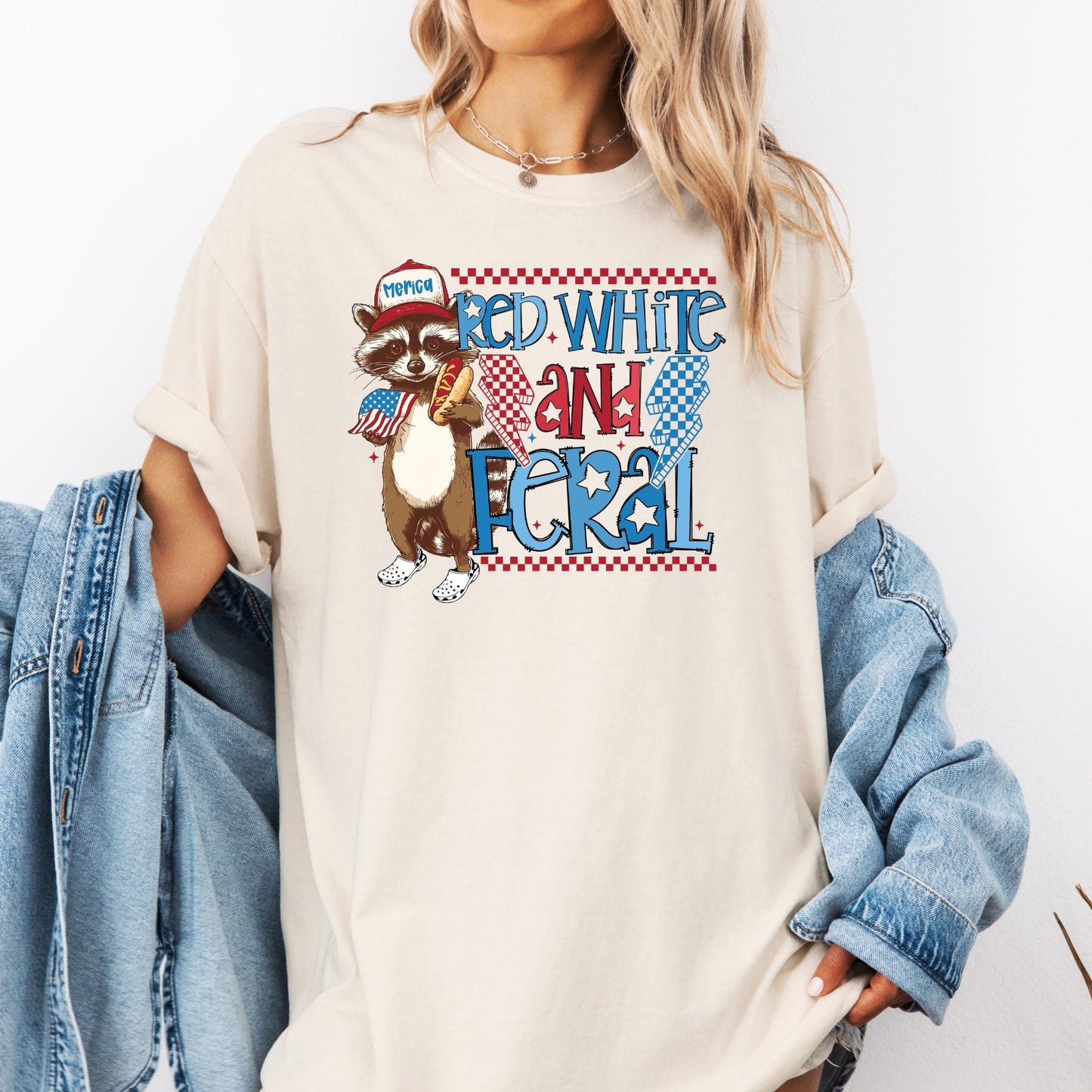 Comfort Color Shirt 4th of July Shirt Red White and Feral Shirt Independence Day America ShirtFunny USA Tee Patriotic ShirtTrendy Tee Graphic Tee – Bold Style · Perfect For Daily Wear