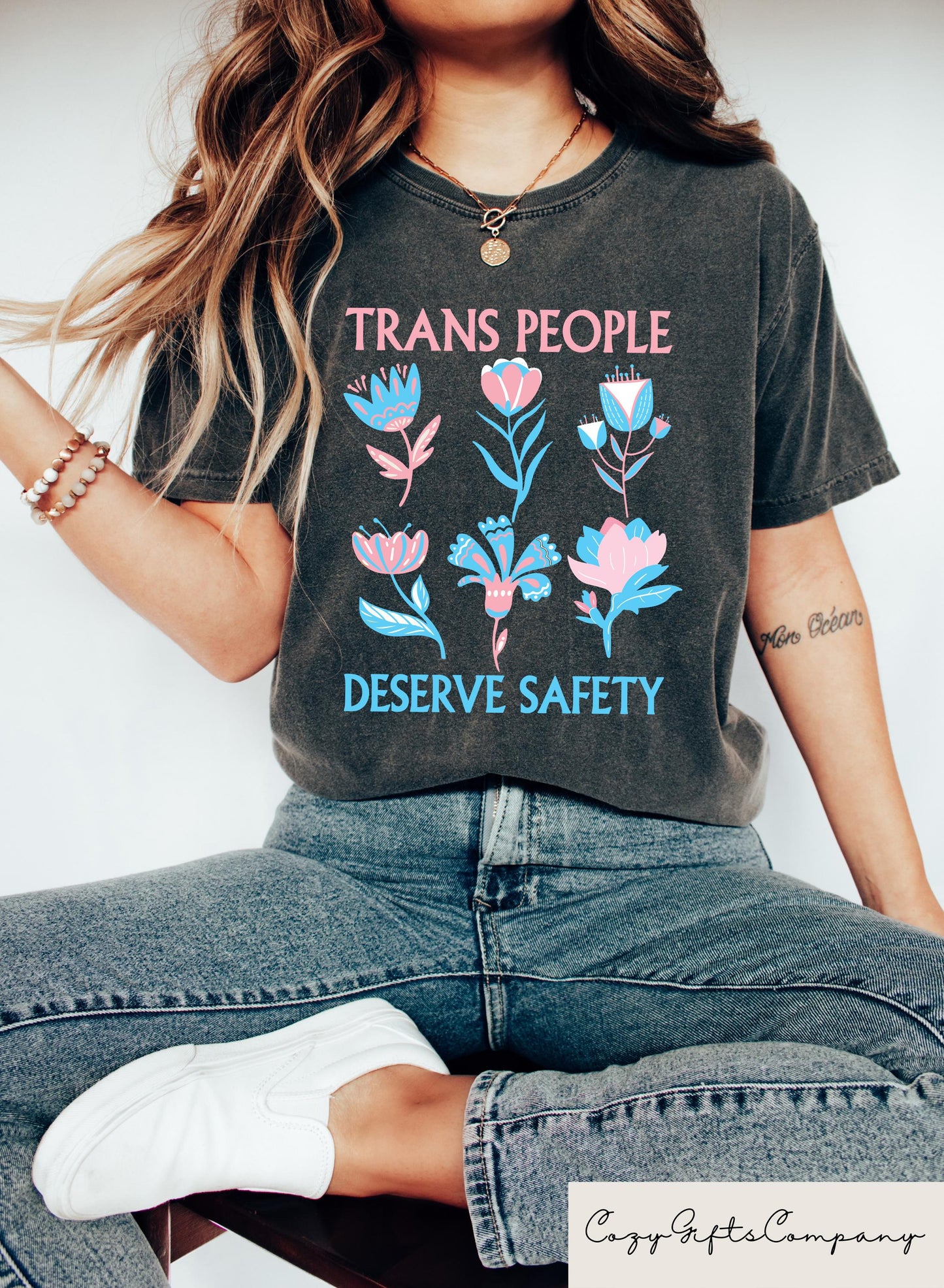 Trans People Deserve Safety Shirt Protect The Dolls T shirt Transgender Rights Tee Equality Matters Crewneck LGBTQ Supporter Crewneck Graphic Tee – Feel-Good Design · Trending Graphic Apparel