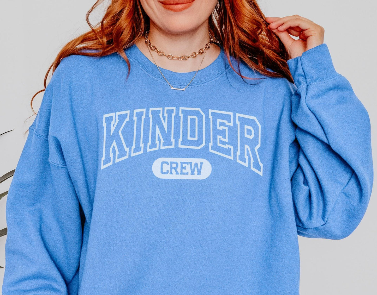 Kindergarten Teacher Sweatshirt Kinder Crew Shirt Teacher Sweatshirt Kindergarten Team Teacher Team Shirts Back to School Teacher Gift Sweatshirt – Fan Favorite · Must-Have Style