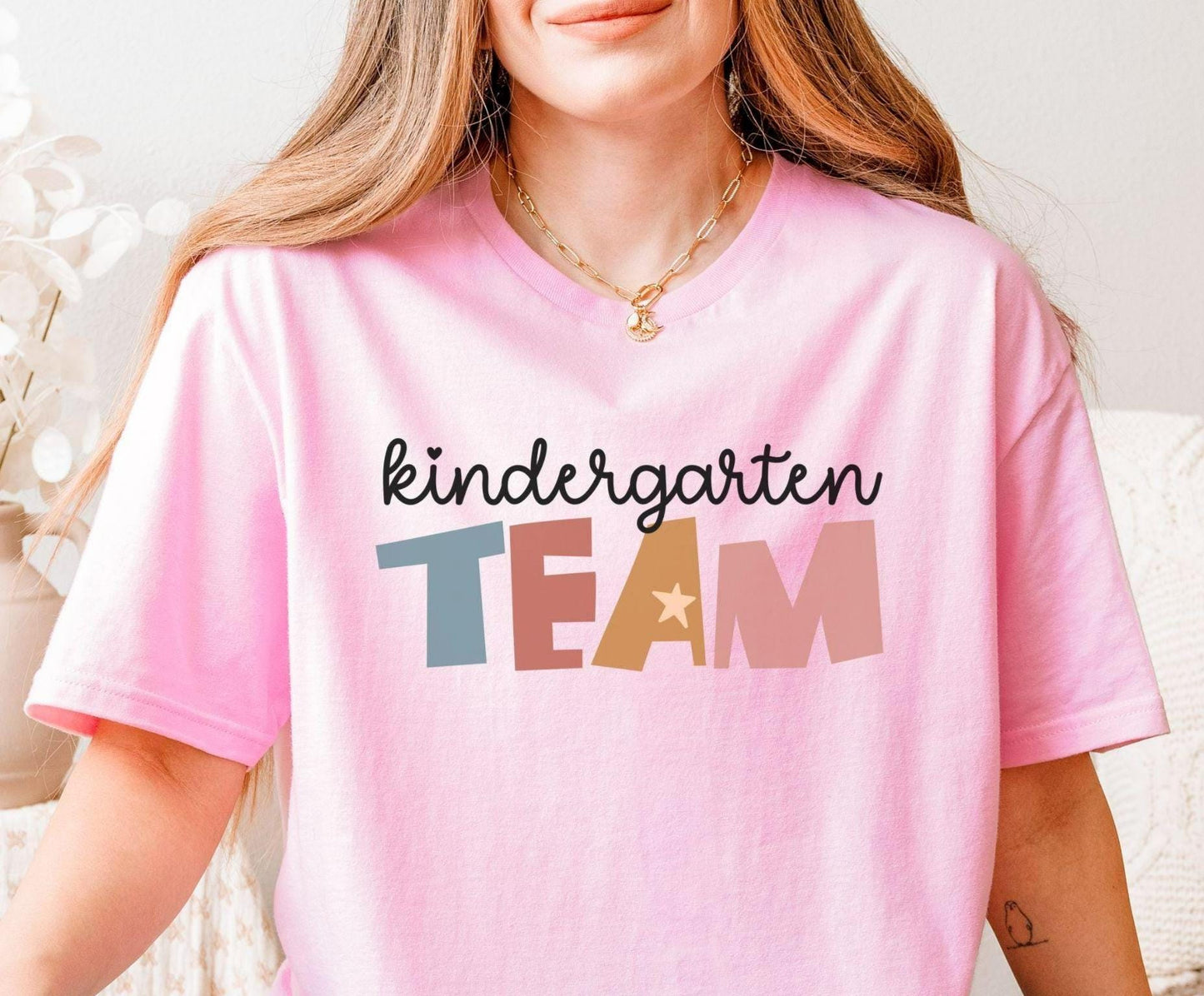 Kindergarten Teacher Shirt Teacher Team Shirt Kinder Crew Tshirt Kindergarten Shirt for First Day of School Gift Kindergarten Team Shirt Graphic Tee – Cozy Vibes · Trending Graphic Apparel