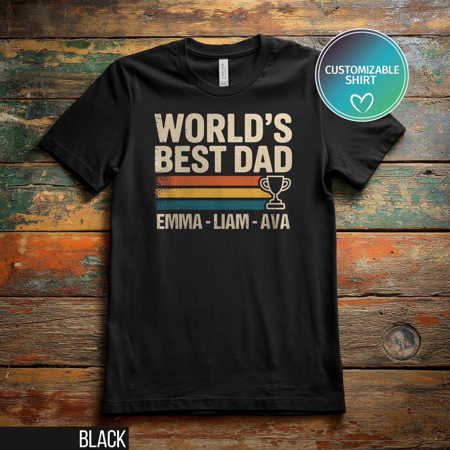 Custom Dad Shirt With Kids Names Dad T Shirt Personalized Dad Shirt New Dad Shirt Father39s Day Shirt Daddy Shirt Birthday Gift Dad Tee Graphic Tee – Aesthetic Look · Must-Have Style