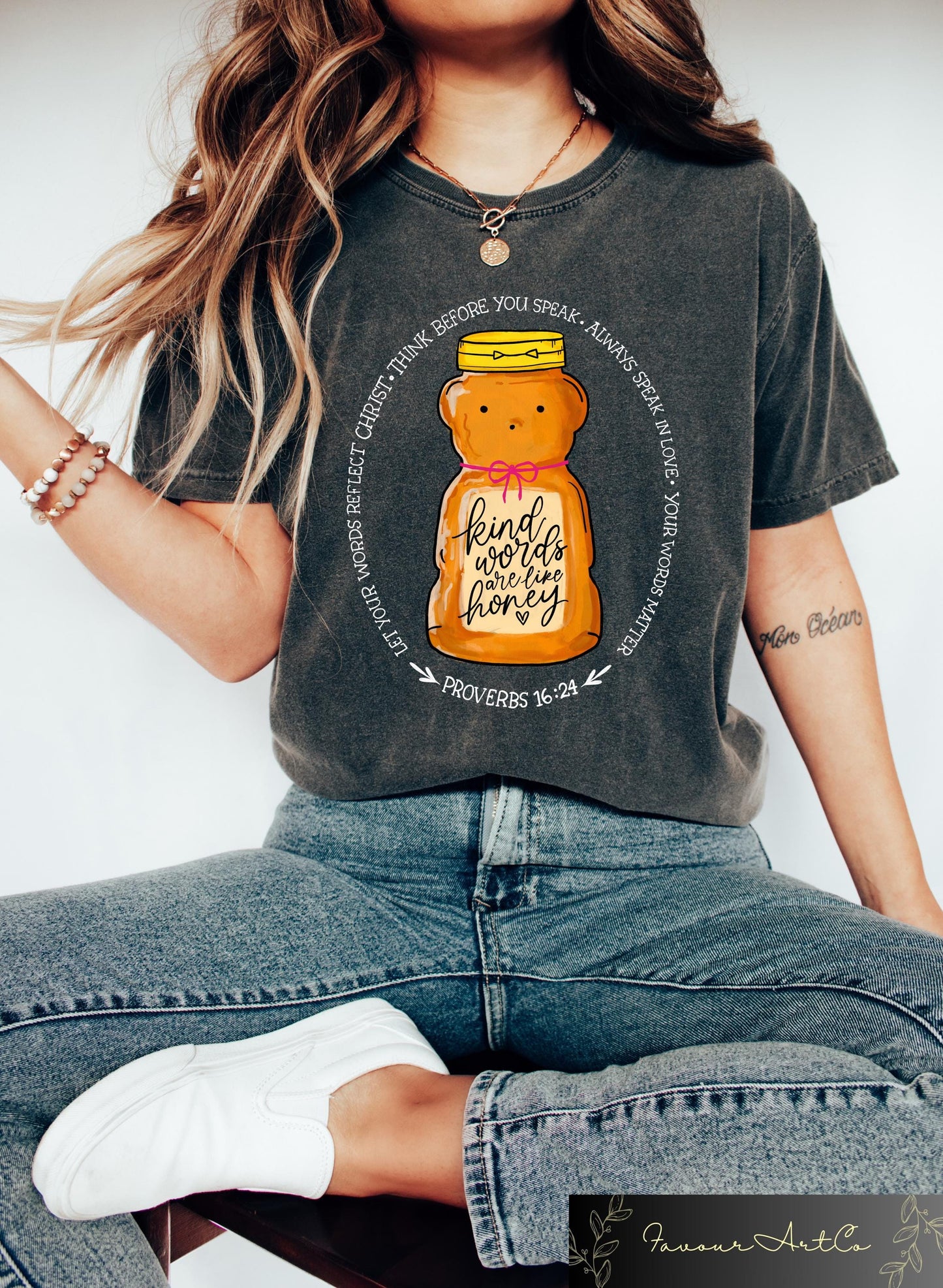 Retro Comfort Be Kind T shirt Kind Words Are Like Honey Shirt Religious Women Apparel Trendy Christian Gift Bible Verse Shirt Graphic Tee – Everyday Comfort · Trending Graphic Apparel
