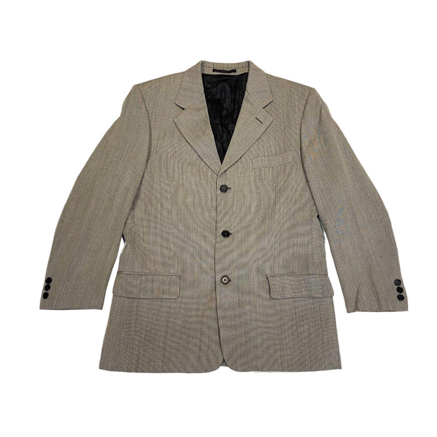 Cacharel Mens Blazer Jacket Vintage Designer Grey Formal 3 Button Suit Item Graphic Tee – Premium Graphic · Great Gift For Fans
