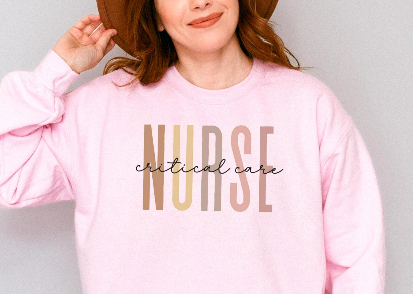 Nurse Critical Care Sweatshirt Nurse Sweatshirt Nurse Crewneck ICU Nurse Shirt Gift for Nurse Appreciation Sweatshirt RN Nurse Gift Sweatshirt – Easygoing Wear · Perfect For Daily Wear