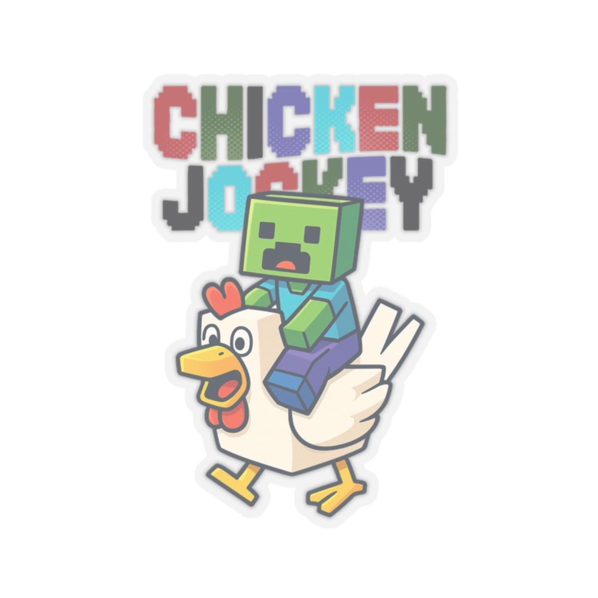Whimsical Chicken Jockey Stickers Fun Laptop Decor Gamer Gifts Cute Wall Art Party Favors Kids39 Crafting Supplies Graphic Tee – Premium Graphic · Trending Graphic Apparel