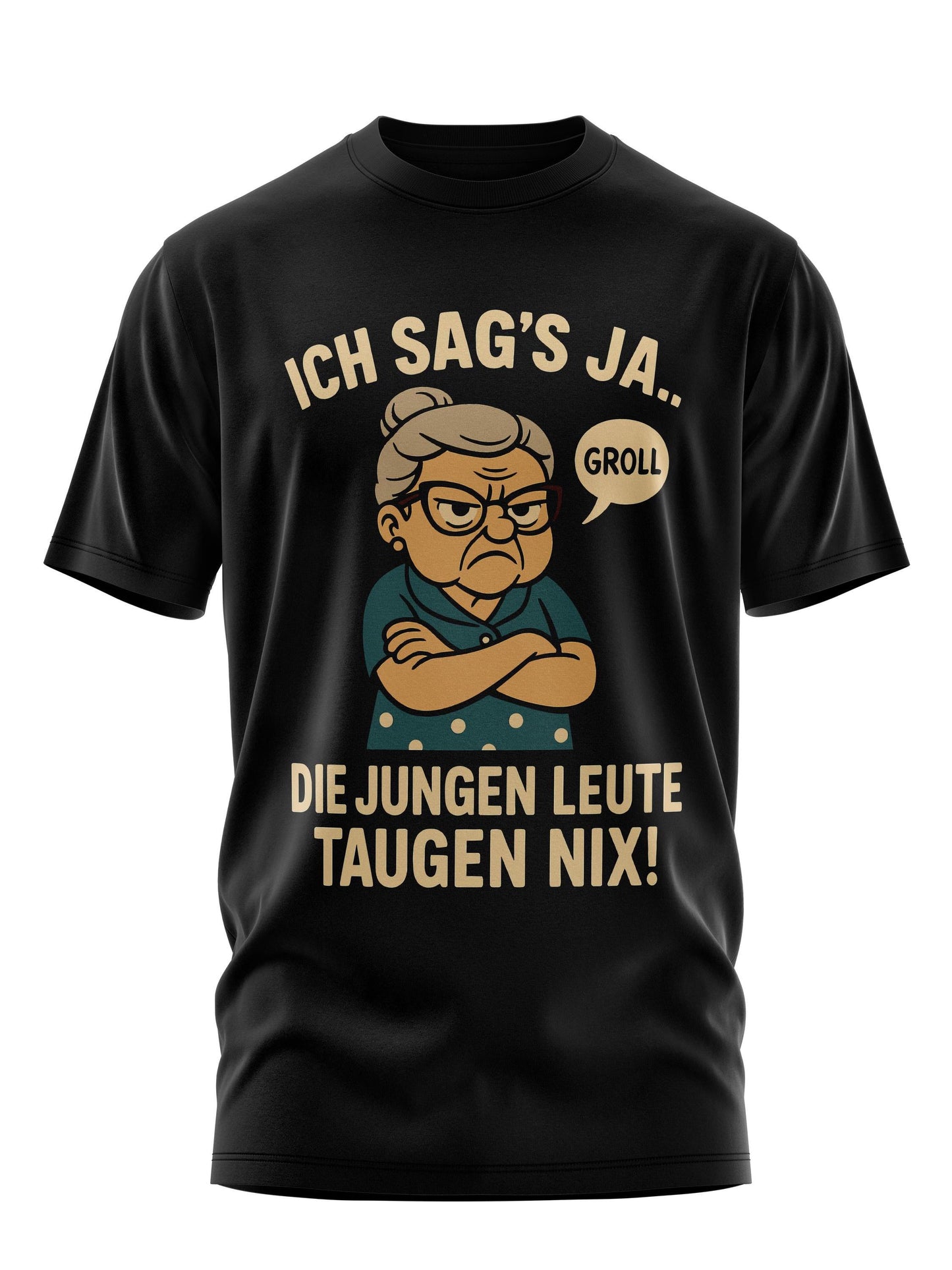 Lustiges Oma Sprche Shirt Sarkastisches Retro Cartoon Motiv Geschenk fr Groeltern Humor Fans Graphic Tee – Bold Style · Must-Have Style