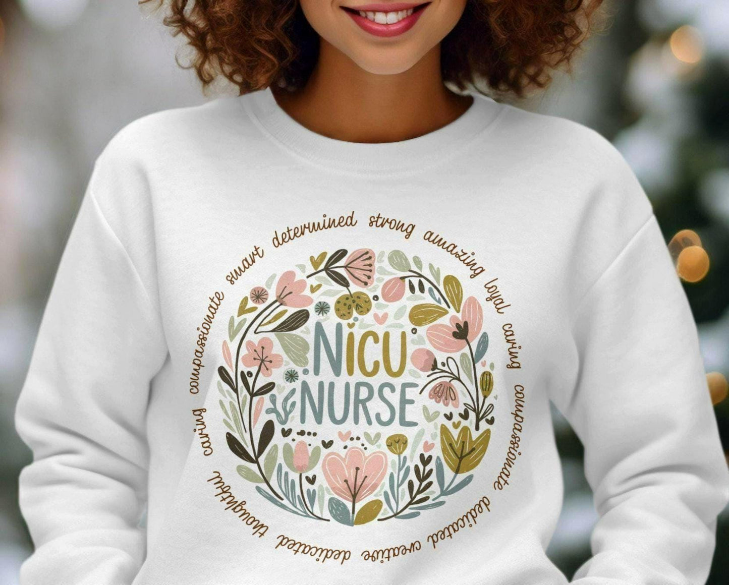 NICU Nurse Sweatshirt Inspirational RN Shirt Gift for Nurse Dedicated Neonatal Nurse Appreciation Gift Summer Crewneck New Nurse Gift Sweatshirt – Aesthetic Look · High-Quality Print