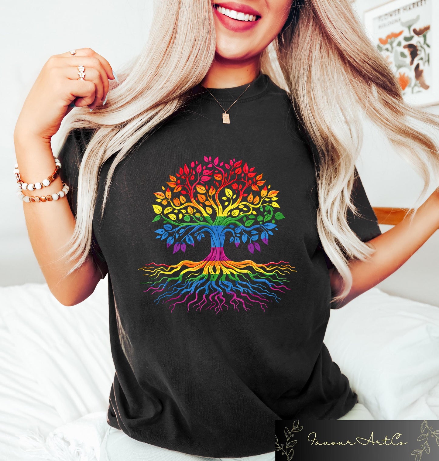 Retro Comfort LGBTQ Shirt Pride Tree Of Life T shirt Queer Pride Crewneck Pride Month Gift Social Justice Tee Equal Rights Crewneck Graphic Tee – Everyday Comfort · High-Quality Print