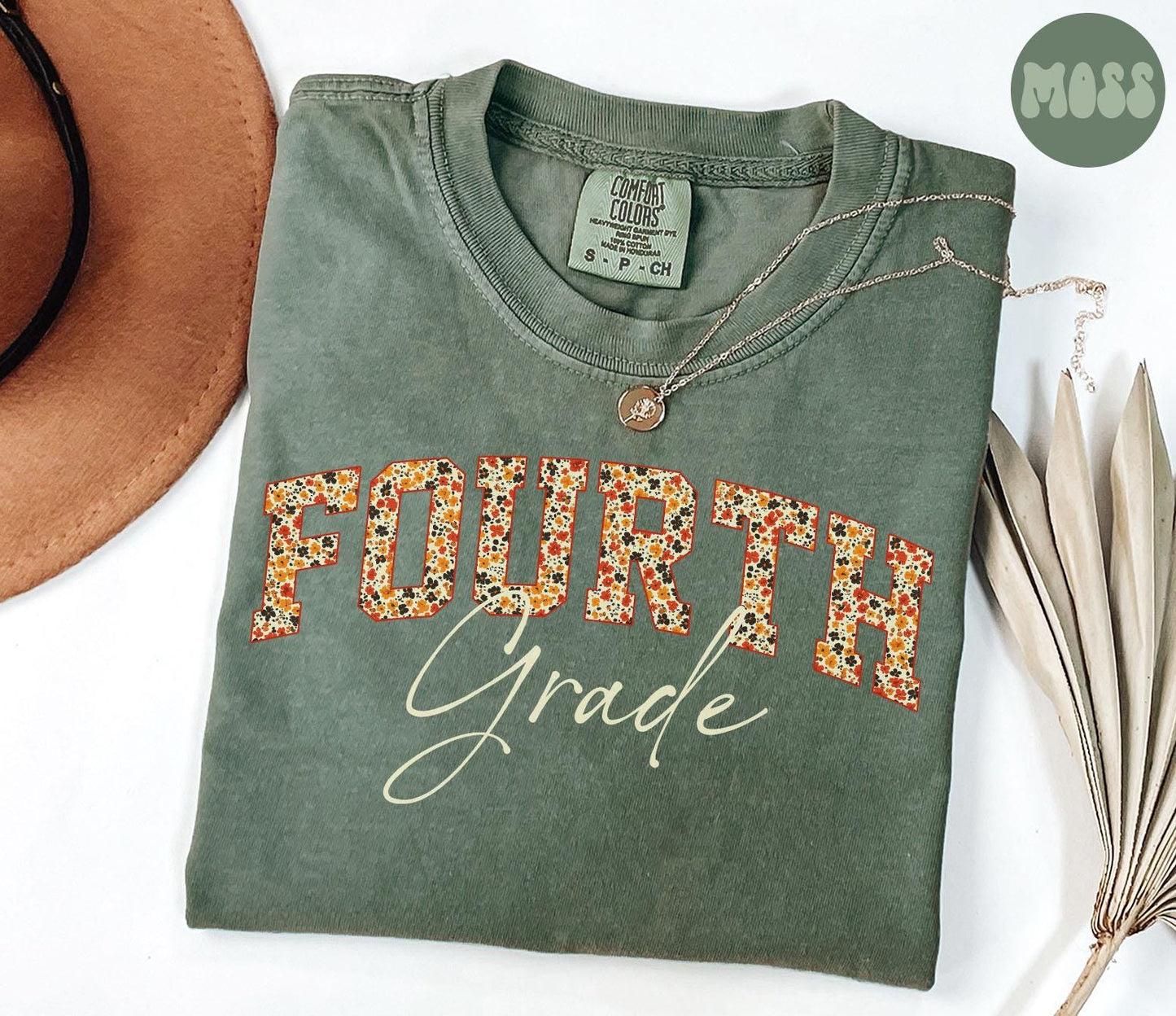 Fourth Grade Comfort Colors Shirt Fall Autumn Teacher Team TShirts 4th Grade Tee Back to School Fourth Grade Department Gifts Crew Graphic Tee – Cozy Vibes · Must-Have Style