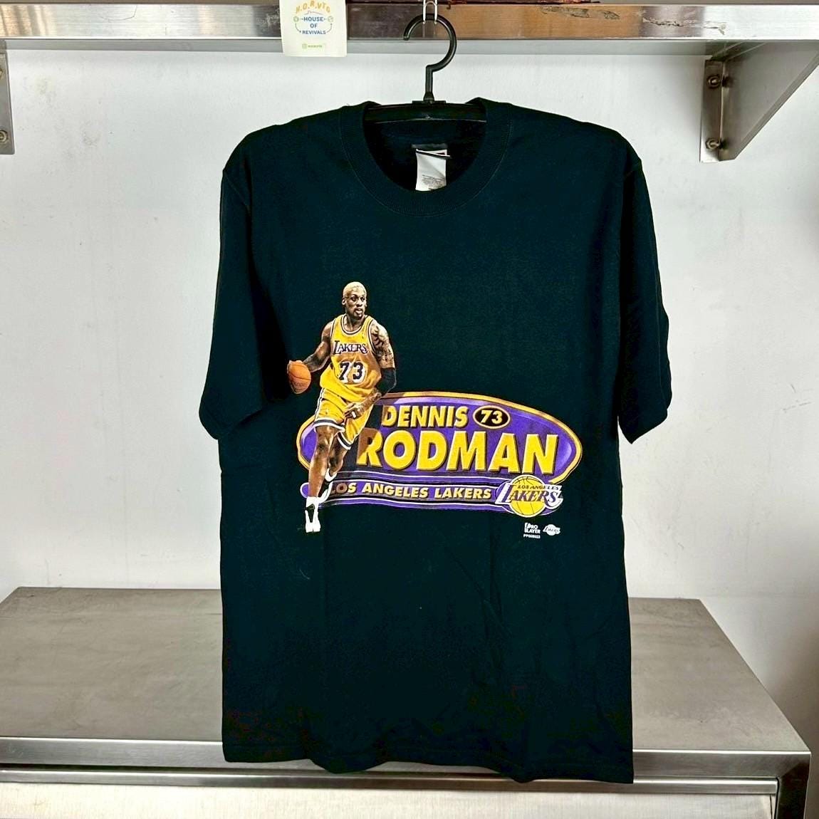 Vintage 1999 Dennis Rodman LA Lakers NBA Pro Player T shirt Vintage Dennis Rodman Vintage NBA Vintage Basketball Dennis Rodman Graphic Tee – Easygoing Wear · Trending Graphic Apparel