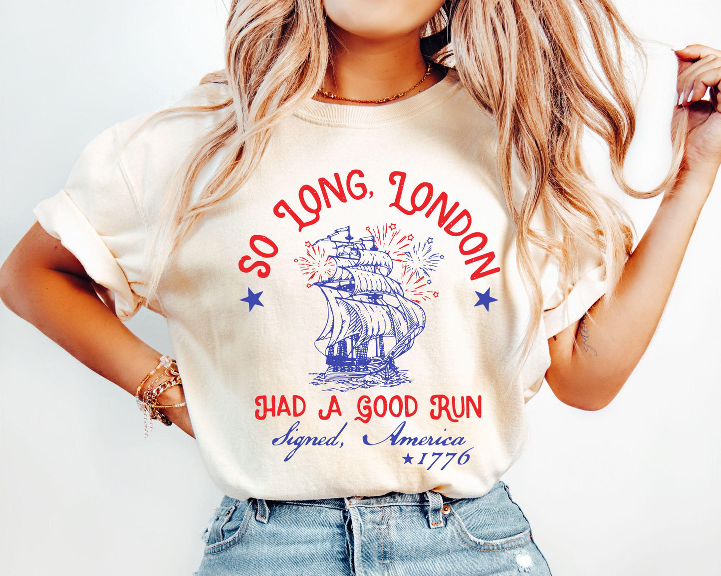 So Long London Had A Good Run Funny 4th Of July Shirt Patriotic Shirt Fourth Of July Tee Shirt Trendy July 4th Shirt USA T shirt Graphic Tee – Everyday Comfort · High-Quality Print