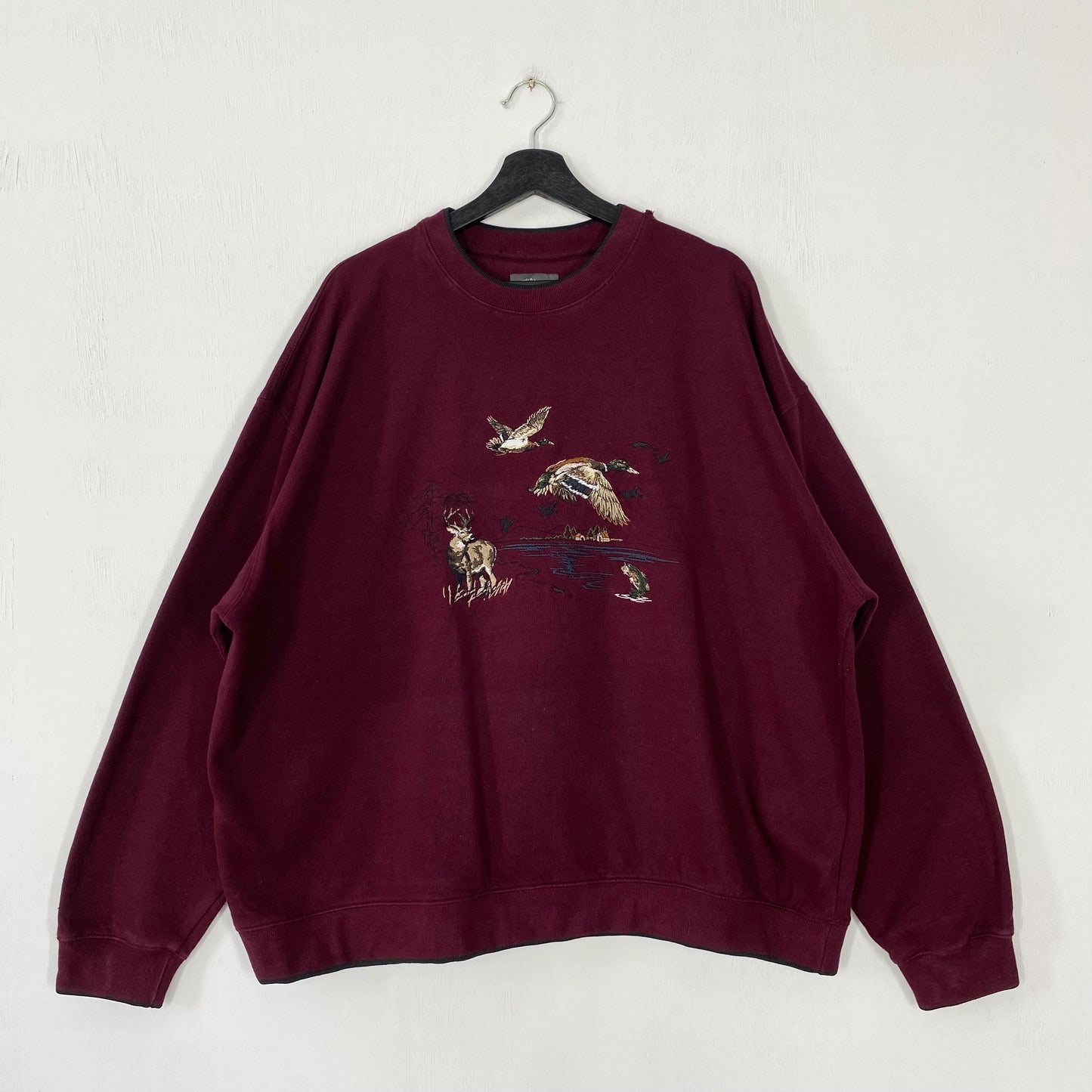 Vintage Outdoor Outfitters Sweatshirt Fish Crewneck Deer Sweater Pullover National Wildlife Ducks Unlimited Embroidered Logo XXLarge Sweatshirt – Everyday Comfort · Must-Have Style