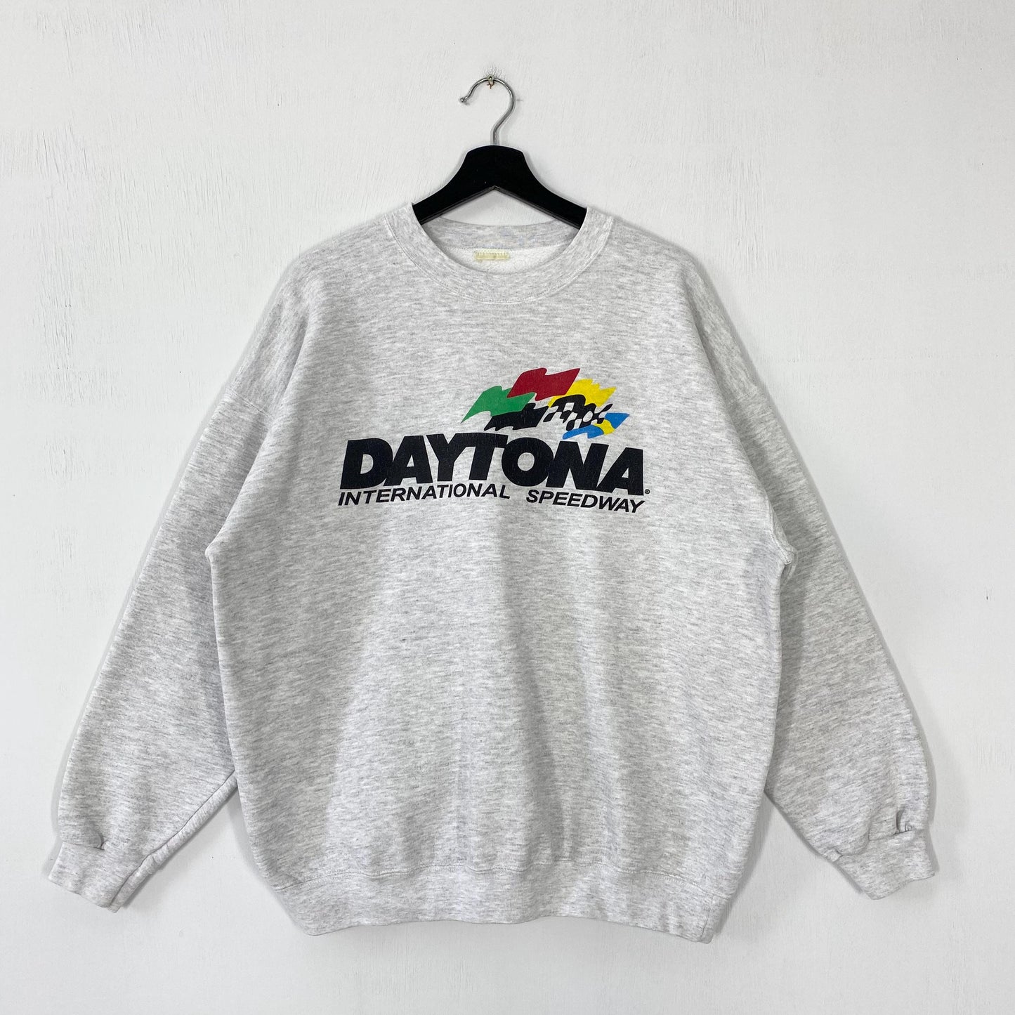 Vintage 90s Daytona International Speedway Sweatshirt Daytona Florida Crewneck Nascar Sweater Pullover Race Track Nascar Print Logo XLarge Sweatshirt – Warm & Stylish · Trending Graphic Apparel