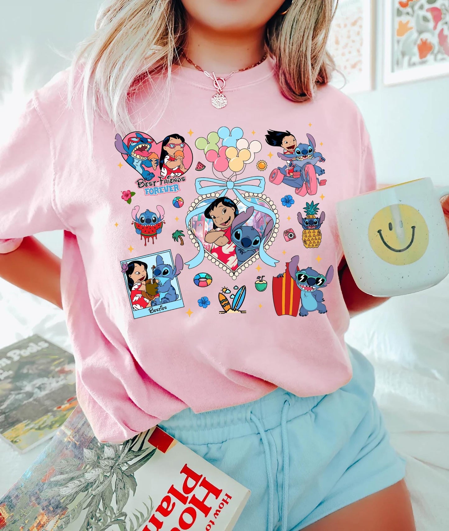 Lilo and Stitch Best Friends Shirt Disney Stitch Tee Summer Disney Shirt Matching Disney Trip Tee Besties Forever Shirt Hawaiian Disney Tee Graphic Tee – Easygoing Wear · Must-Have Style
