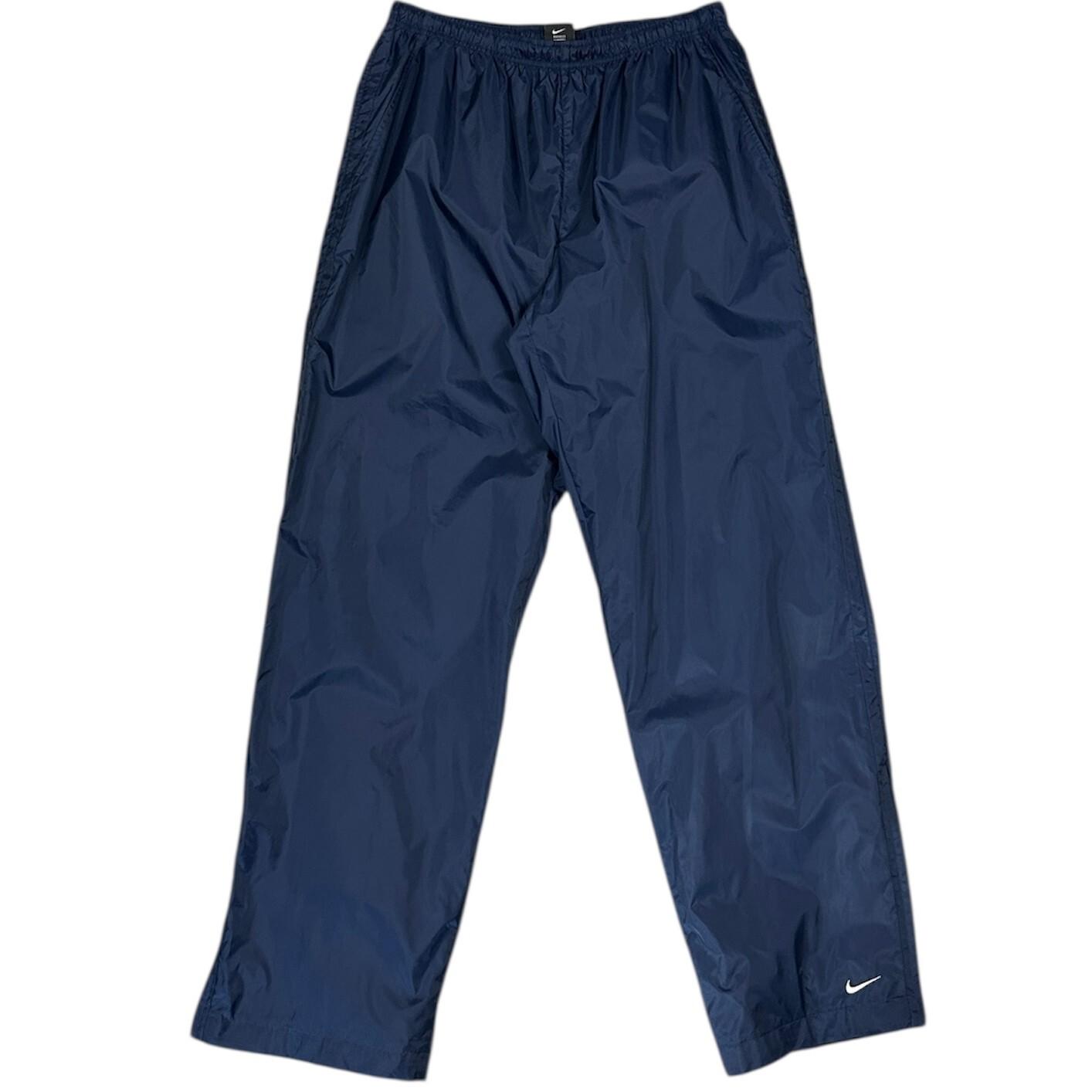 Vintage Nike Swoosh Fleece Lined Navy Splash Pants Size L Graphic Tee – Bold Style · High-Quality Print