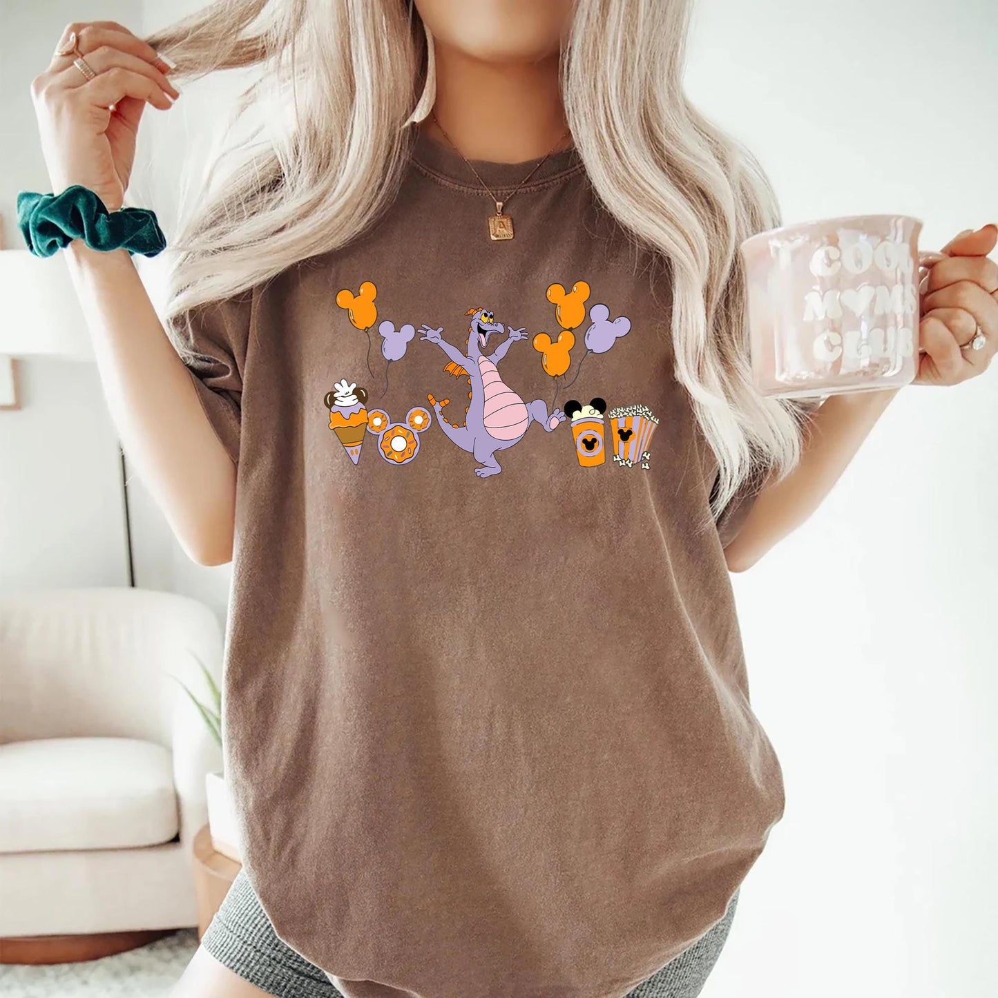 Figment Disney Snack Shirt EPCOT Food and Wine Festival Tee Purple Dragon Shirt Mickey Treats Balloons Figment Shirt Disney World Family Tee Graphic Tee – Everyday Comfort · High-Quality Print