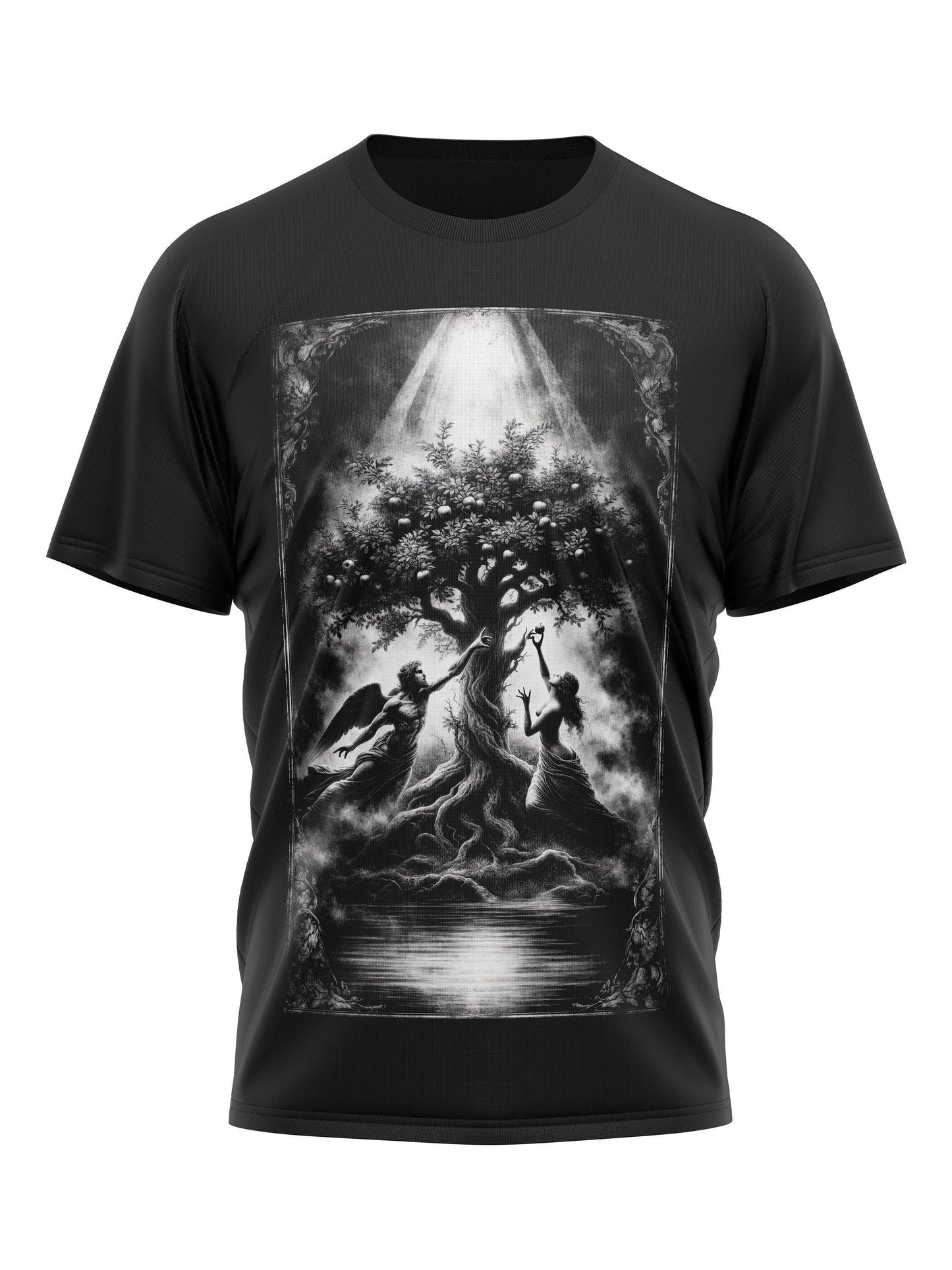 Adan Eve Garden of Eden Gothic Mystic T Shirt Graphic Tee – Premium Graphic · Perfect For Daily Wear